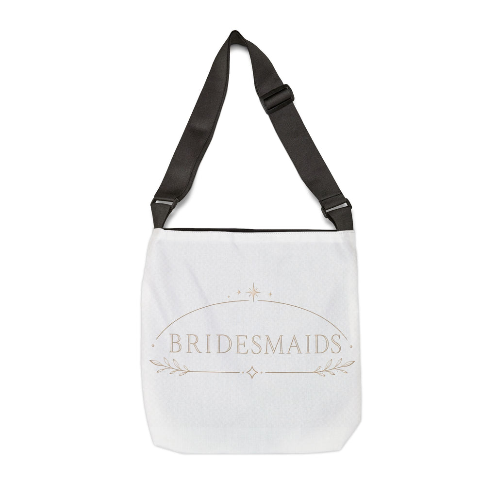 Bridesmaids Adjustable Tote Bag – Elegant Wedding Party Gift & Bridal Shower Accessory