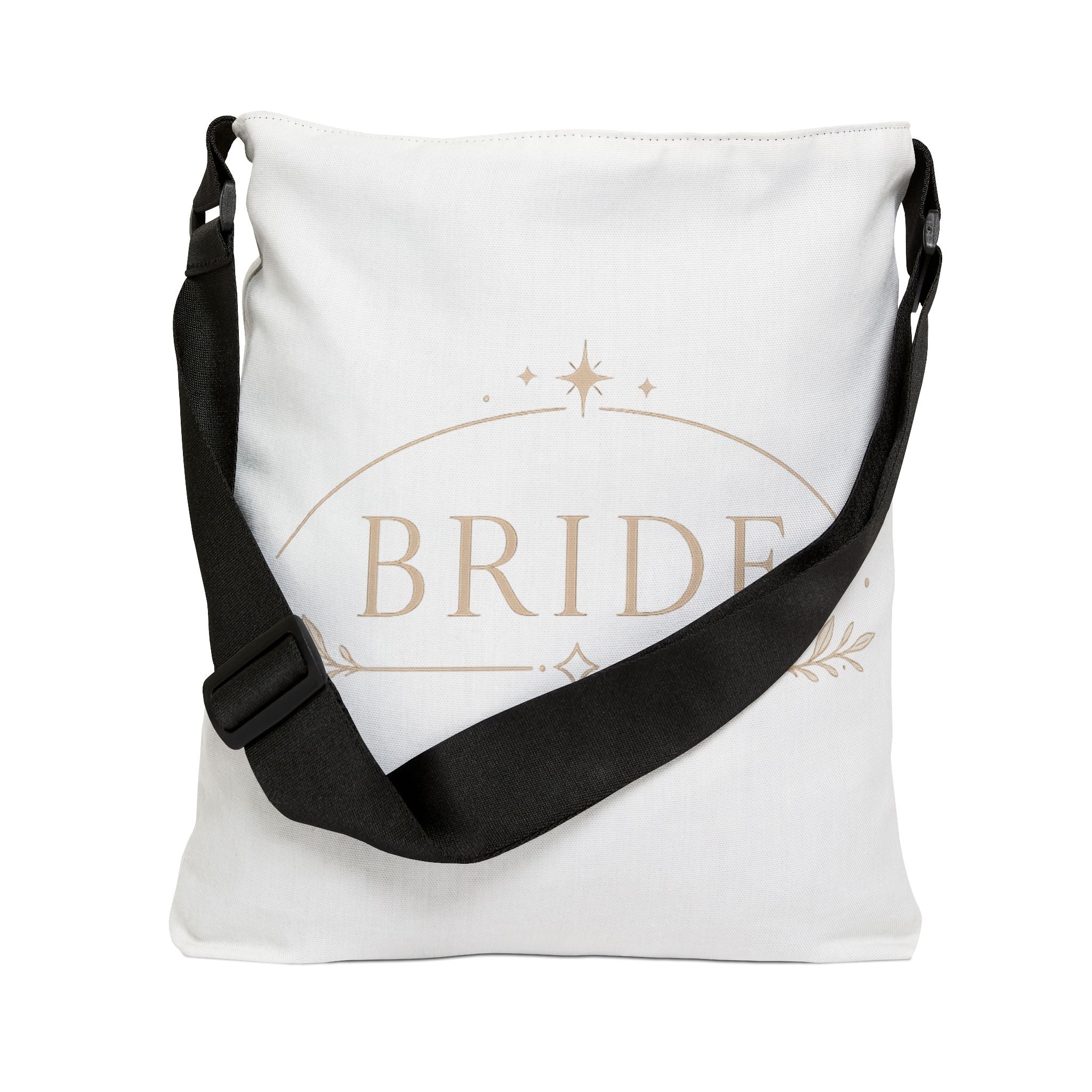 Bride Adjustable Tote Bag — Elegant Bridal Party Crossbody Tote