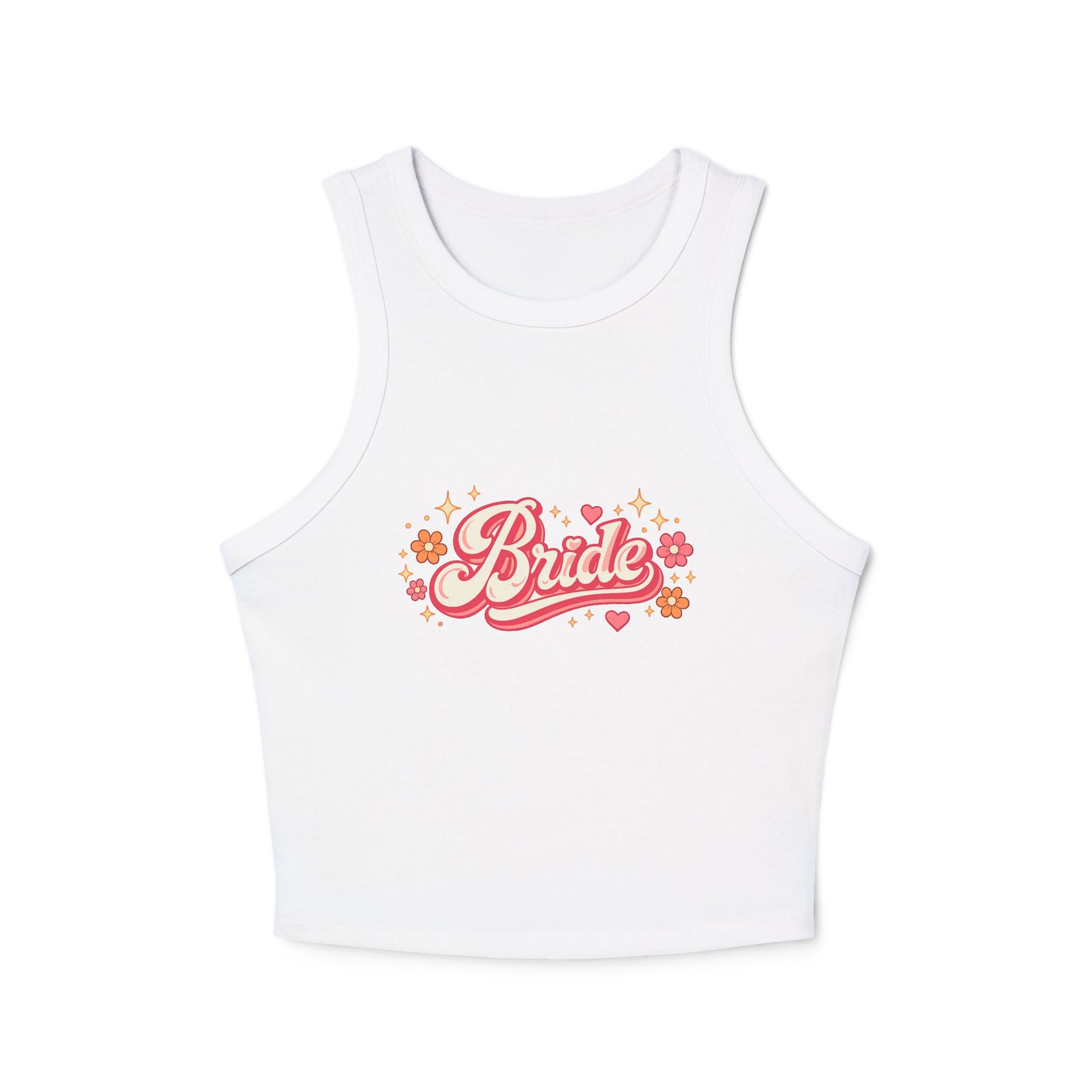 Bride Floral Racer Tank — Bridal Bachelorette Party Top