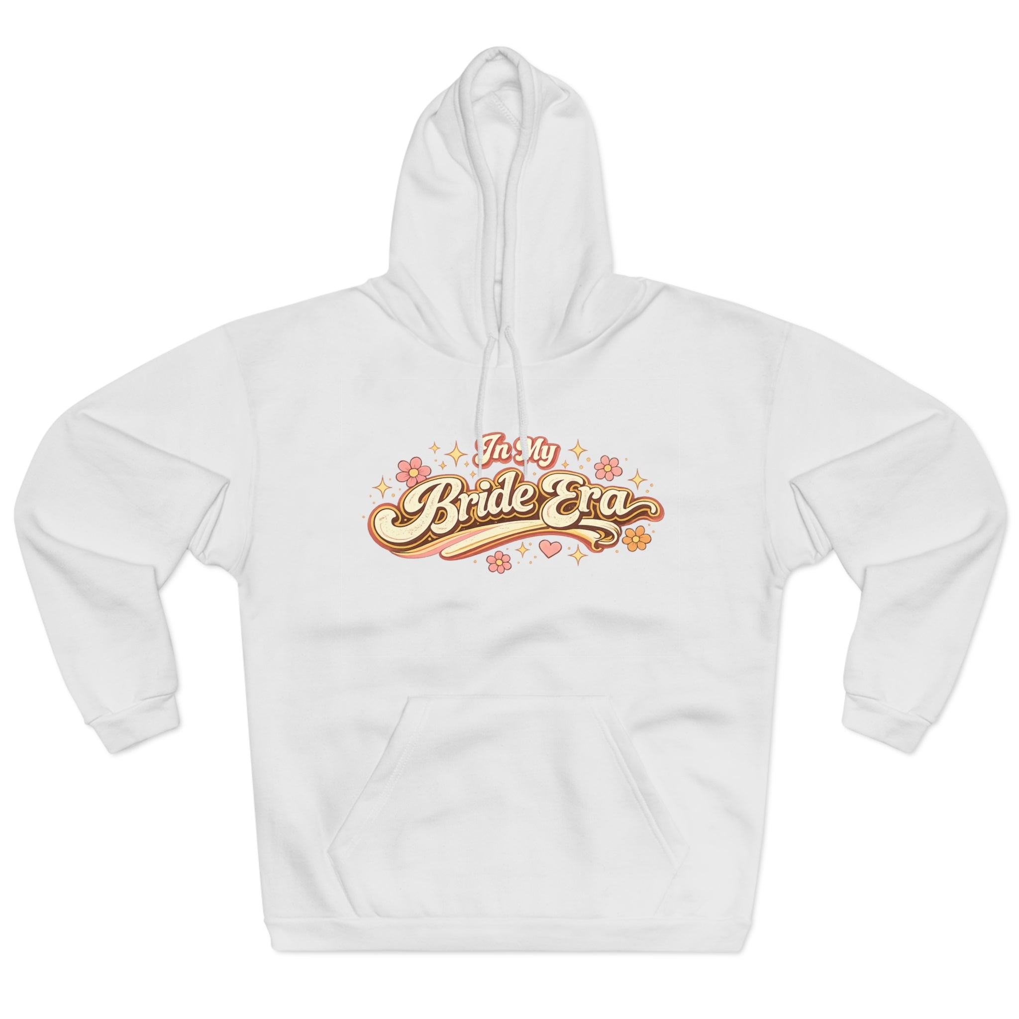 Bride Era Hoodie — Retro Floral 'It's My Bride Era' Pullover