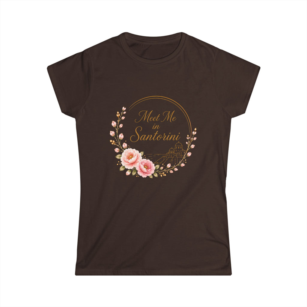 Women's Tee — 'Not Me, I'm Santeria' Floral Vintage Script