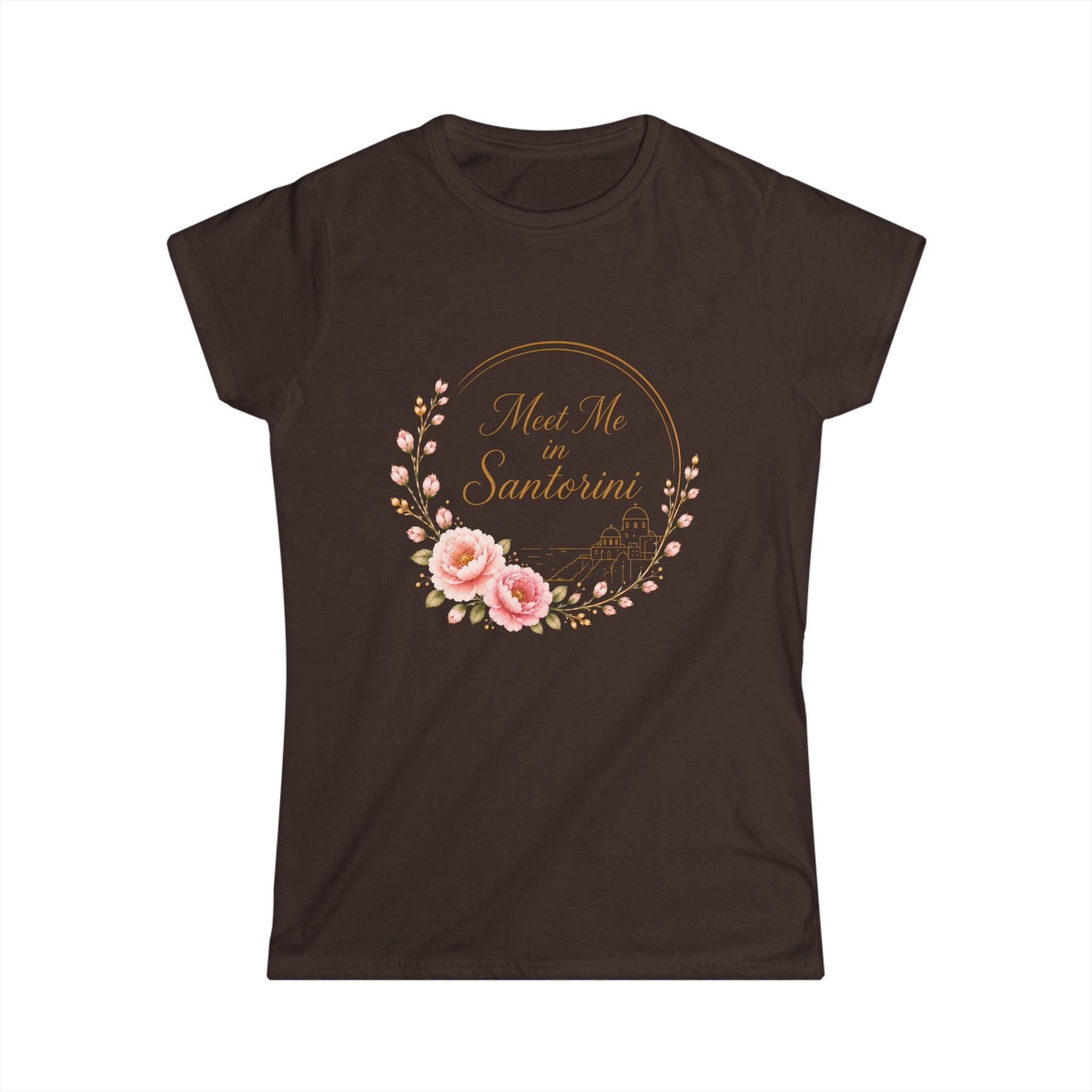 Women's Tee — 'Not Me, I'm Santeria' Floral Vintage Script