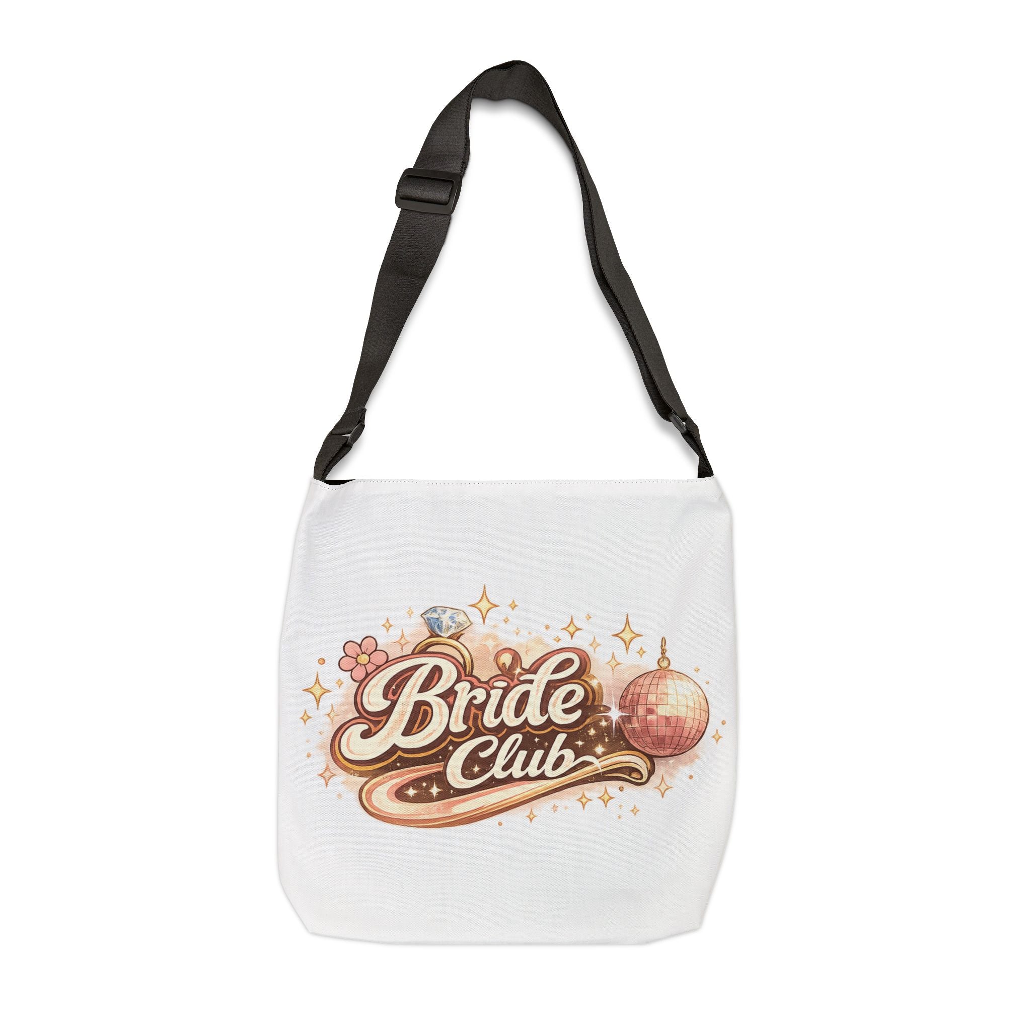 Bride Club Tote Bag — Adjustable Bachelorette Bridal Party Bag