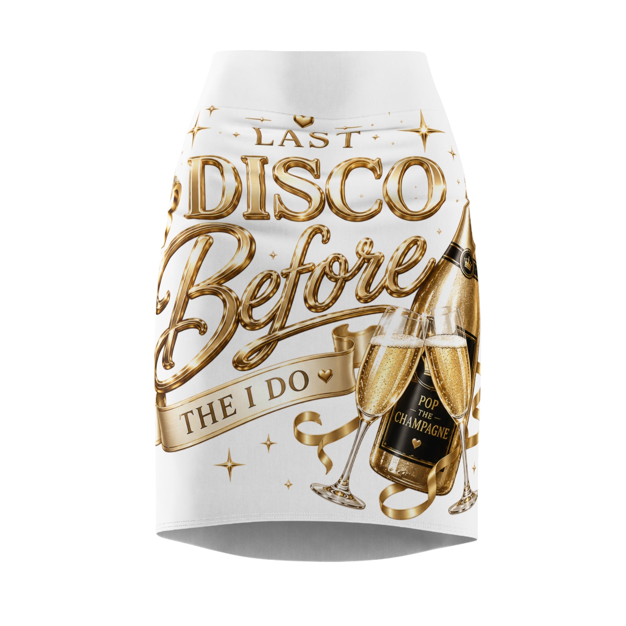 Bride-to-Be Pencil Skirt — 'Last Disco Before I Do' Bachelorette Party Skirt