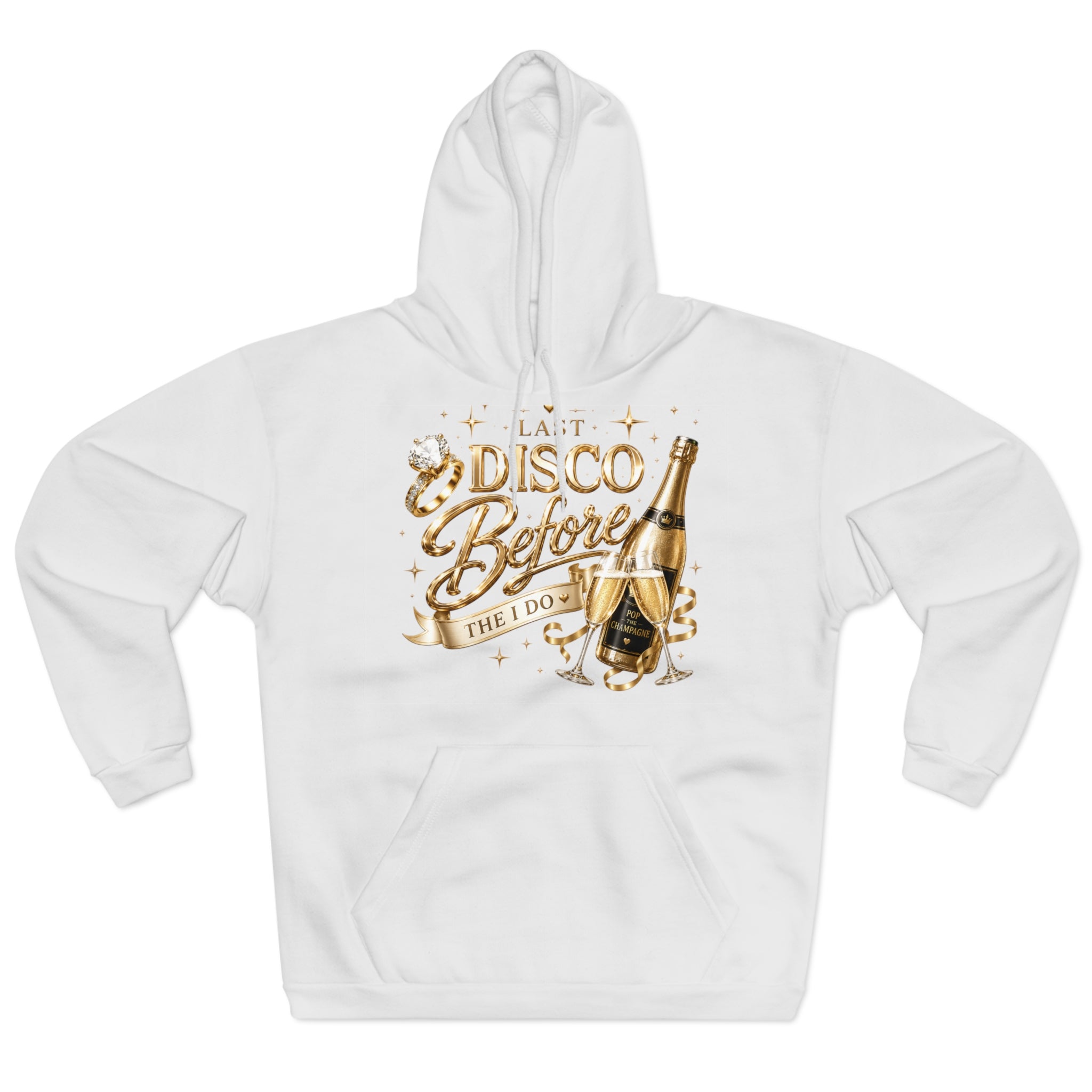 Bride-to-Be Hoodie — "Last Disco Before I Do" Bachelorette Pullover