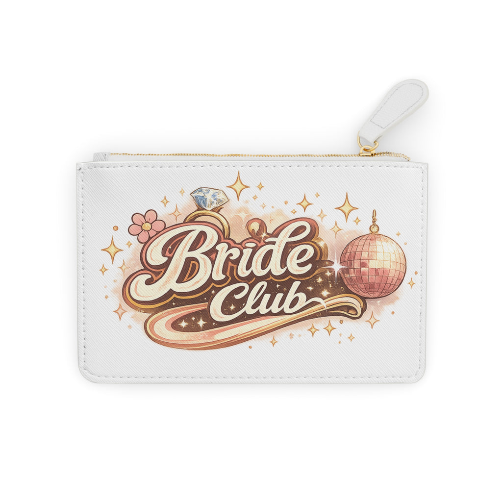 Mini Clutch — "Bride Club" Bachelorette Cosmetic Pouch