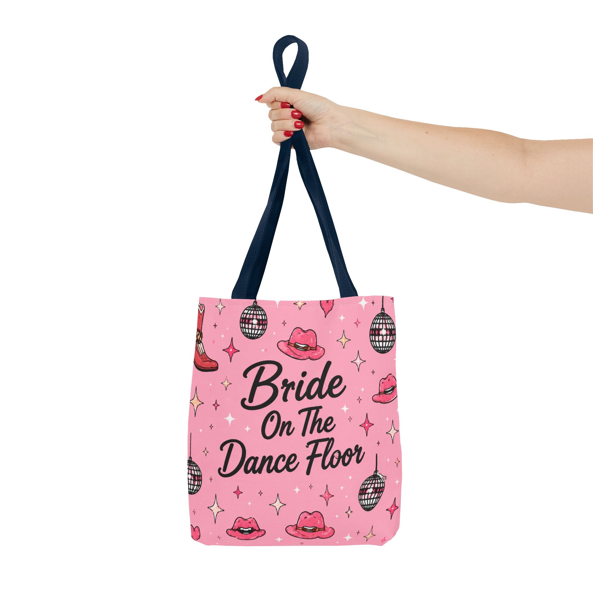 Bride On The Dance Floor Tote Bag — Bachelorette Party Pink Bridal Tote