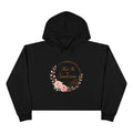 Copy of Meet Me on Santerin Crop Hoodie — Floral Wreath Women's Cropped Hoodie