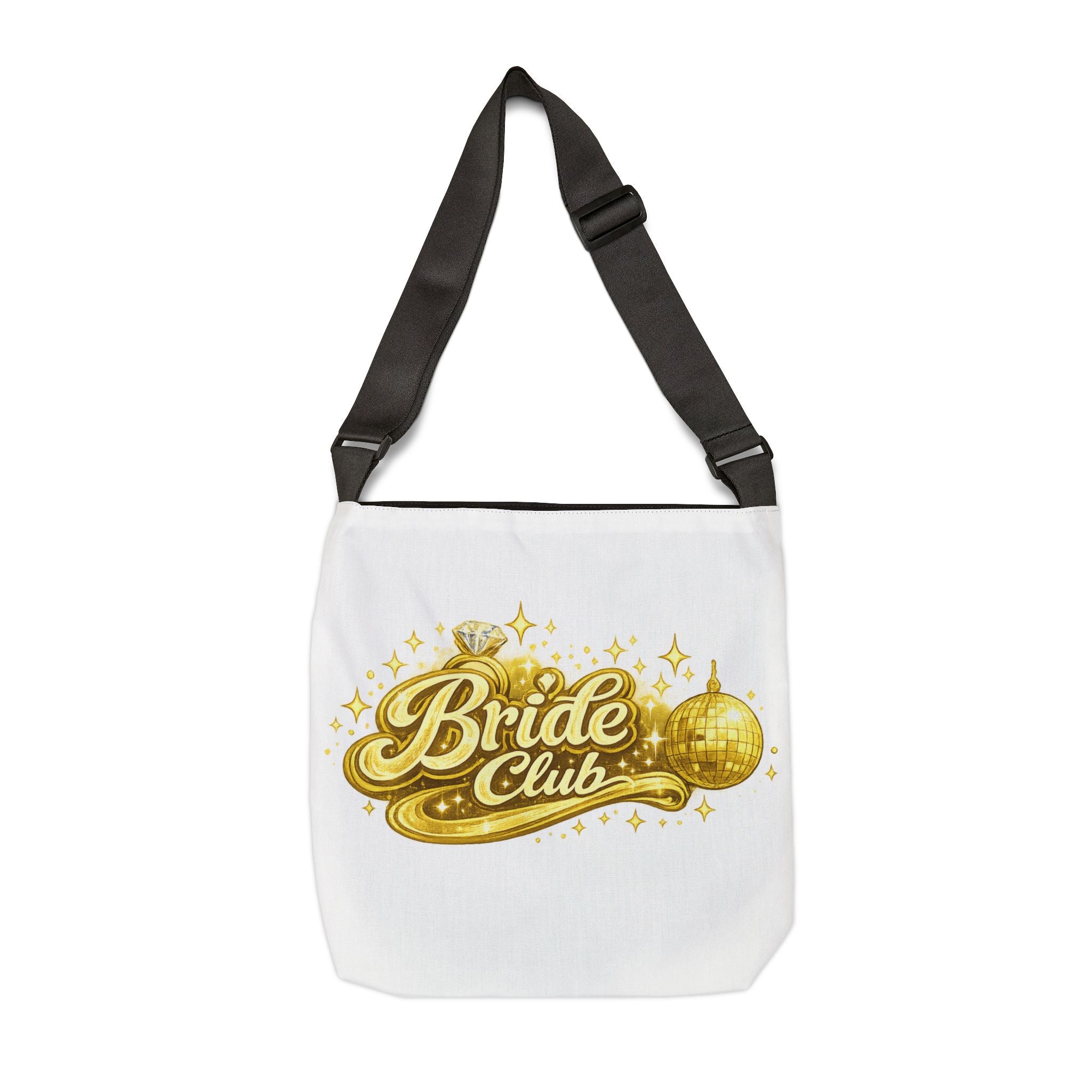 Bride Club Tote Bag — Gold Disco Bachelorette Gift
