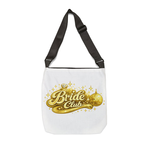 Bride Club Tote Bag — Gold Disco Bachelorette Gift