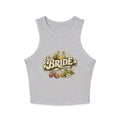 Bride Floral Horseshoe Racer Tank