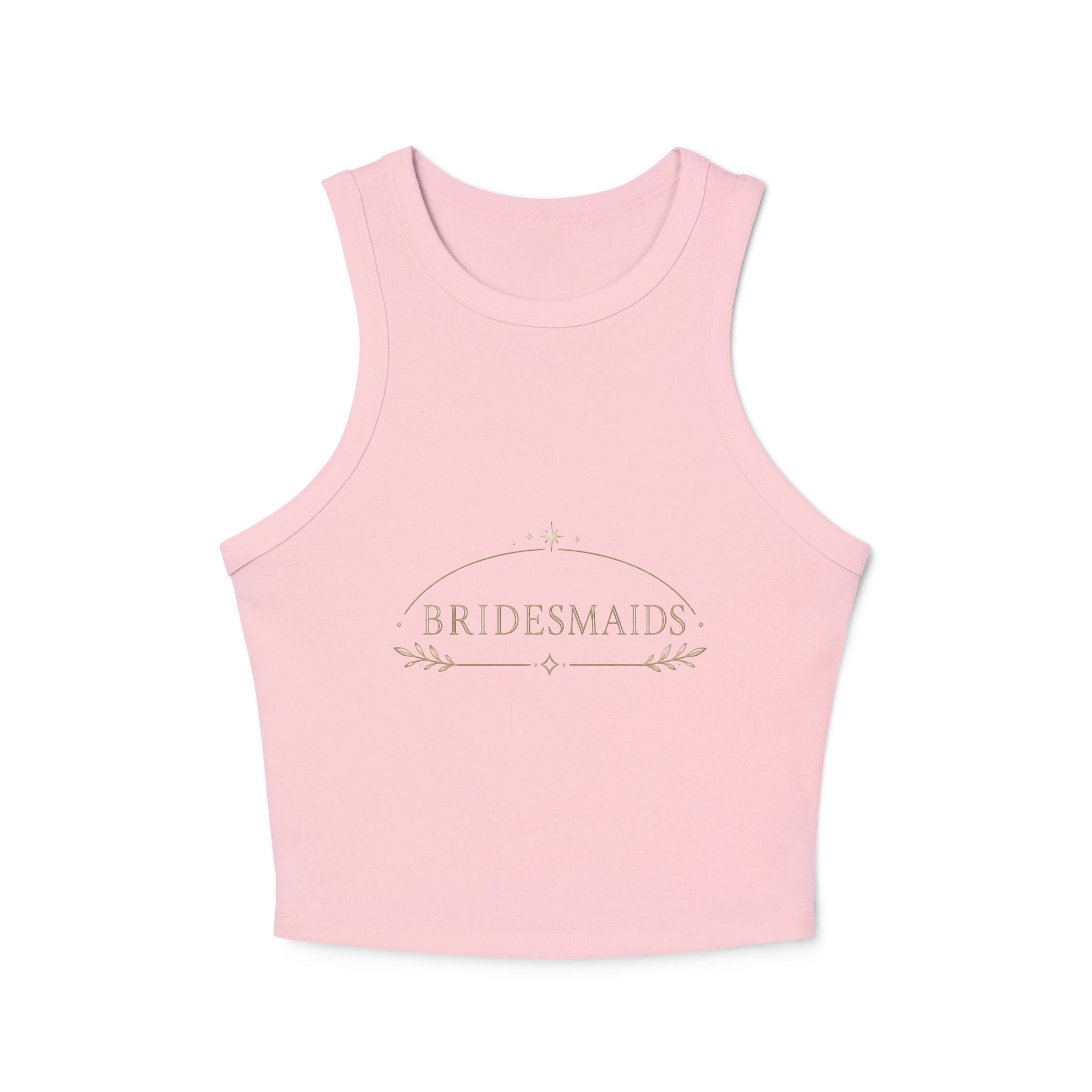 Bridesmaids Racer Tank Top — Elegant Bridal Party Shell