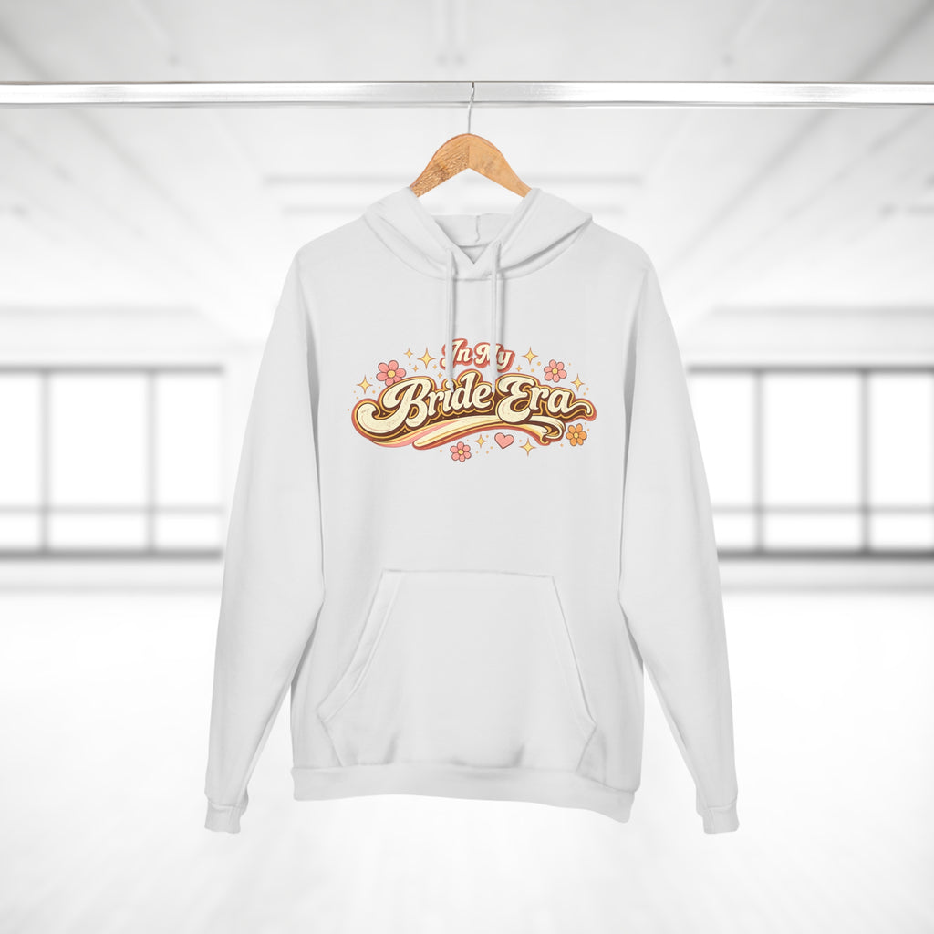 Bride Era Hoodie — Retro Floral 'It's My Bride Era' Pullover