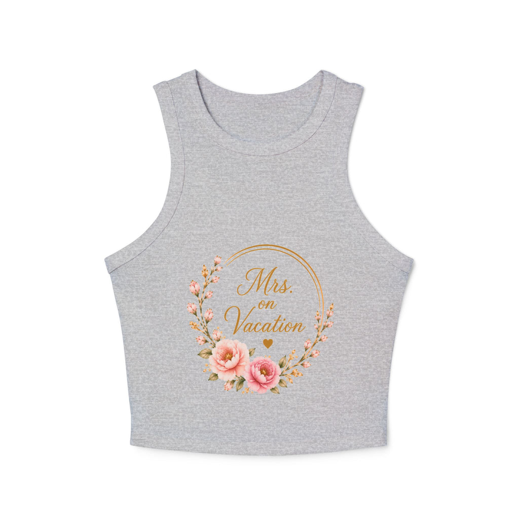 Mrs. on Vacation Women's Tank Top — Floral Bachelorette / Honeymoon Vacation Shirt
