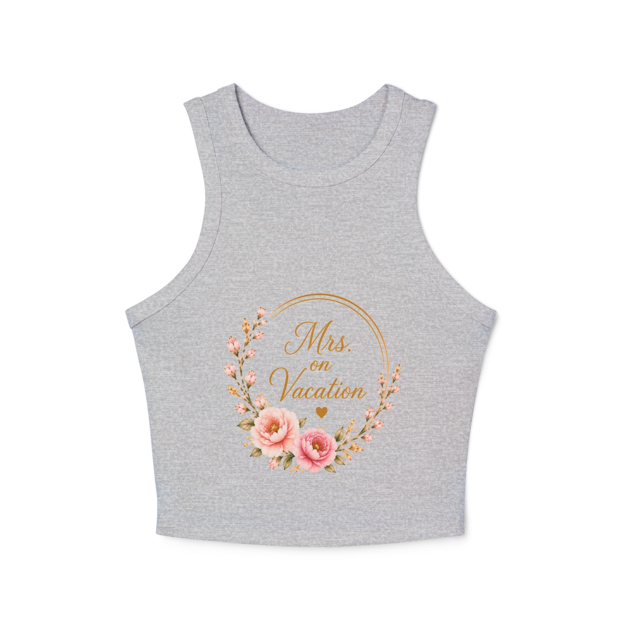 Mrs. on Vacation Women's Tank Top — Floral Bachelorette / Honeymoon Vacation Shirt