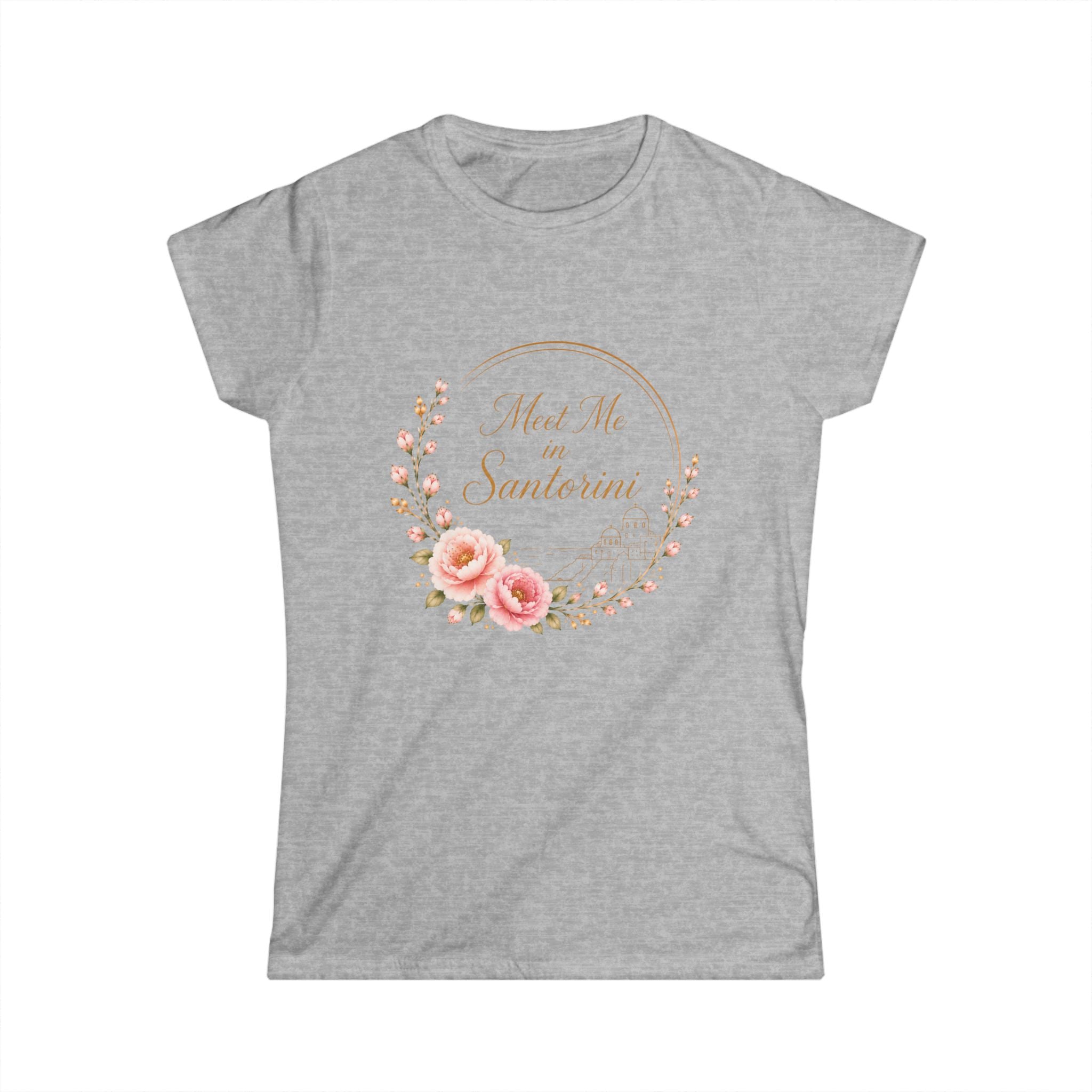 Women's Tee — 'Not Me, I'm Santeria' Floral Vintage Script