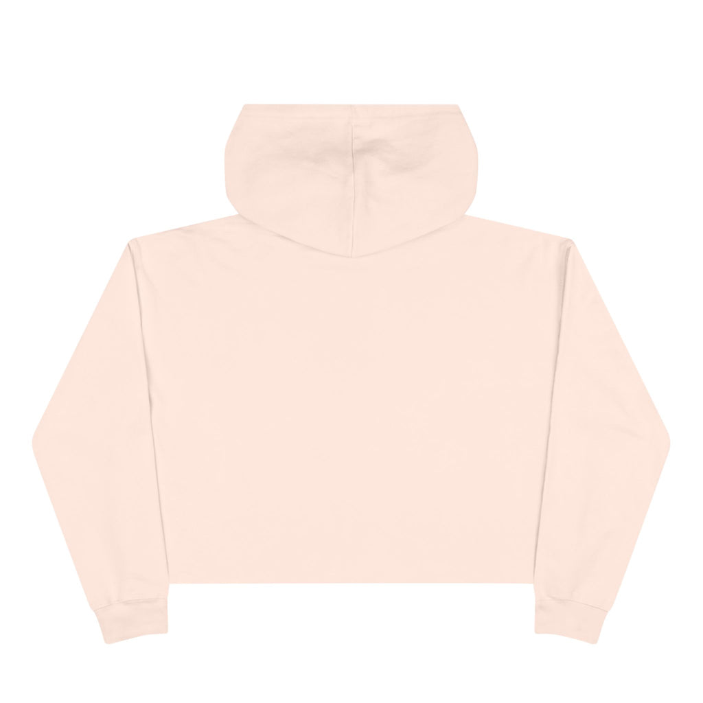 Copy of Meet Me on Santerin Crop Hoodie — Floral Wreath Women's Cropped Hoodie