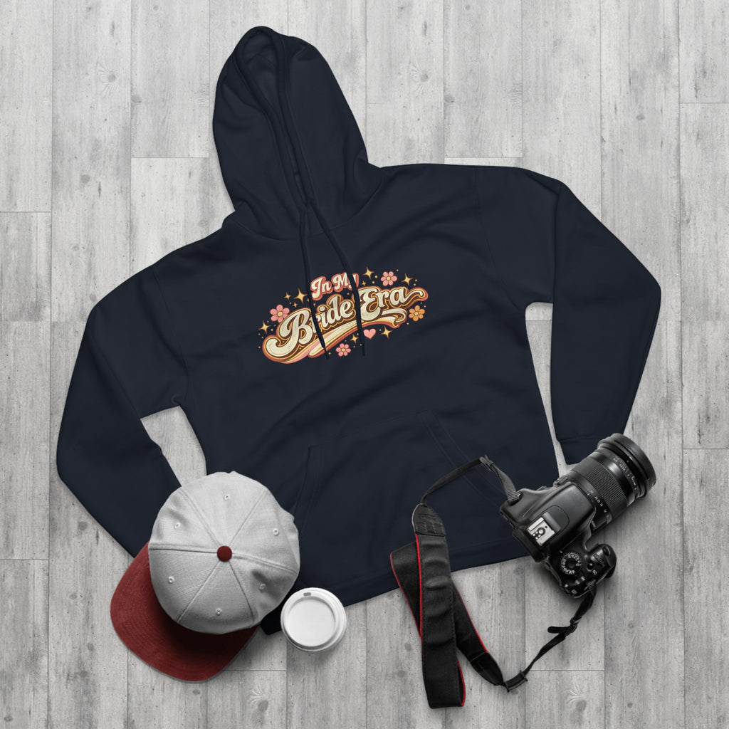 Bride Era Hoodie — Retro Floral 'It's My Bride Era' Pullover