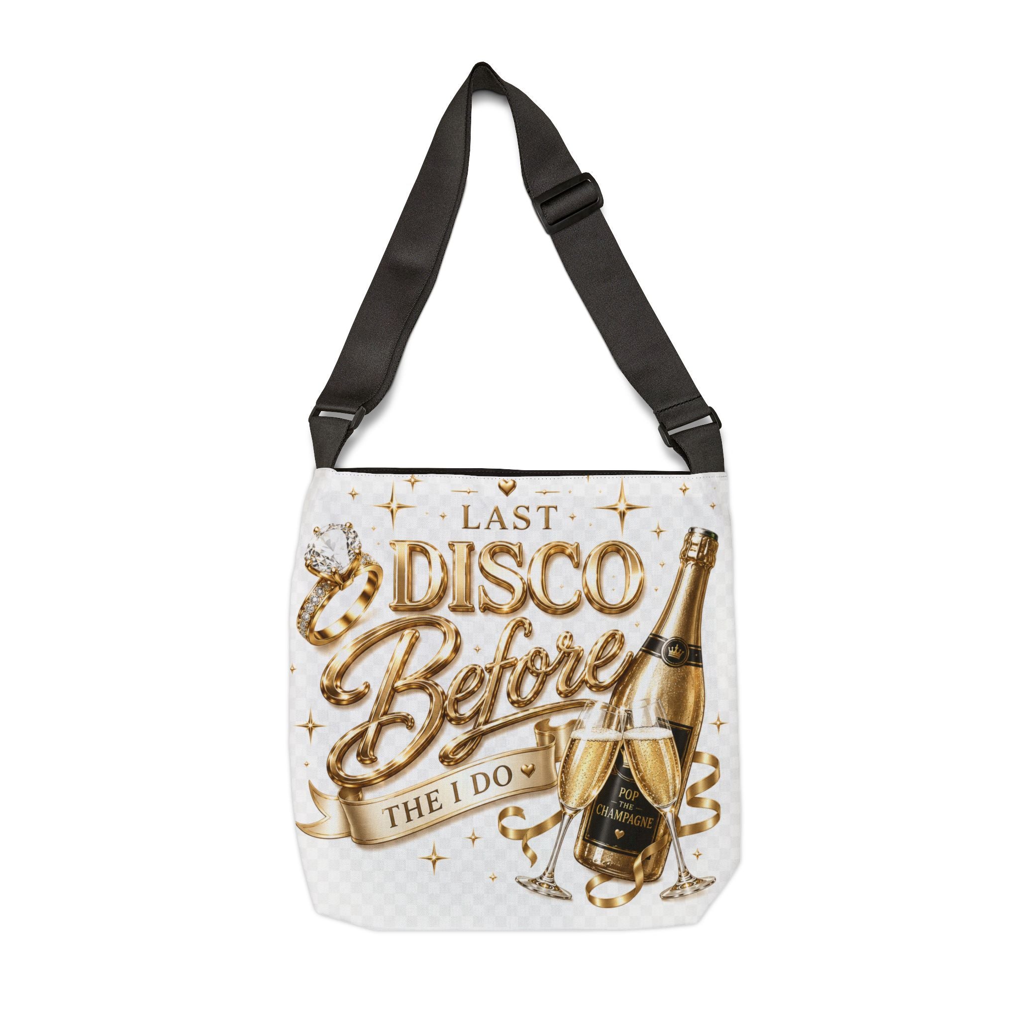 Tote Bag — "Last Disco Before I Do" Bachelorette Champagne Party Tote