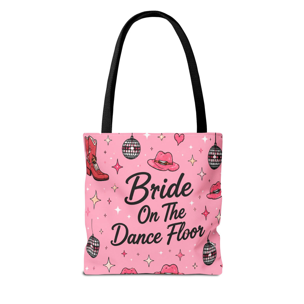 Bride On The Dance Floor Tote Bag — Bachelorette Party Pink Bridal Tote