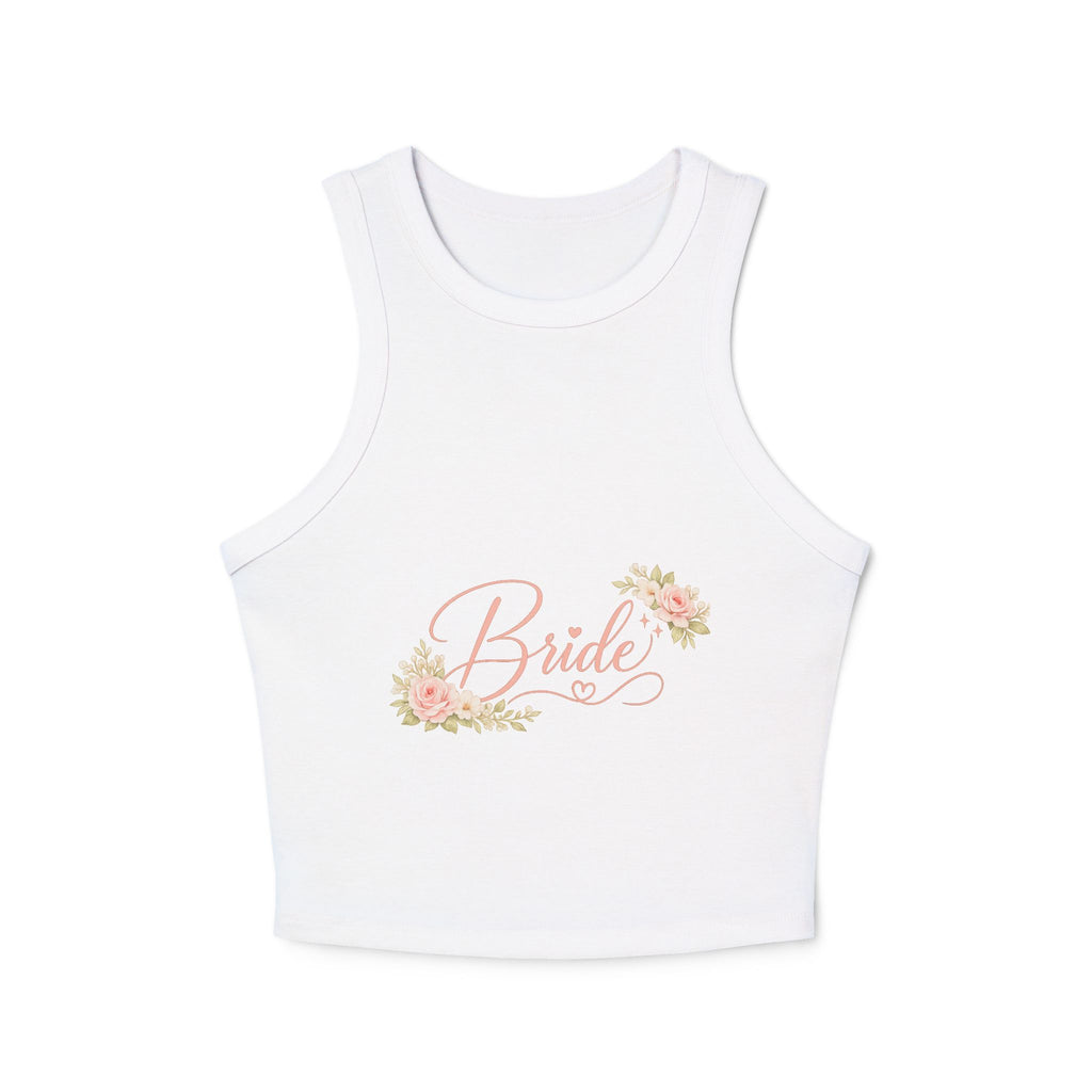 Bride Floral Racer Tank
