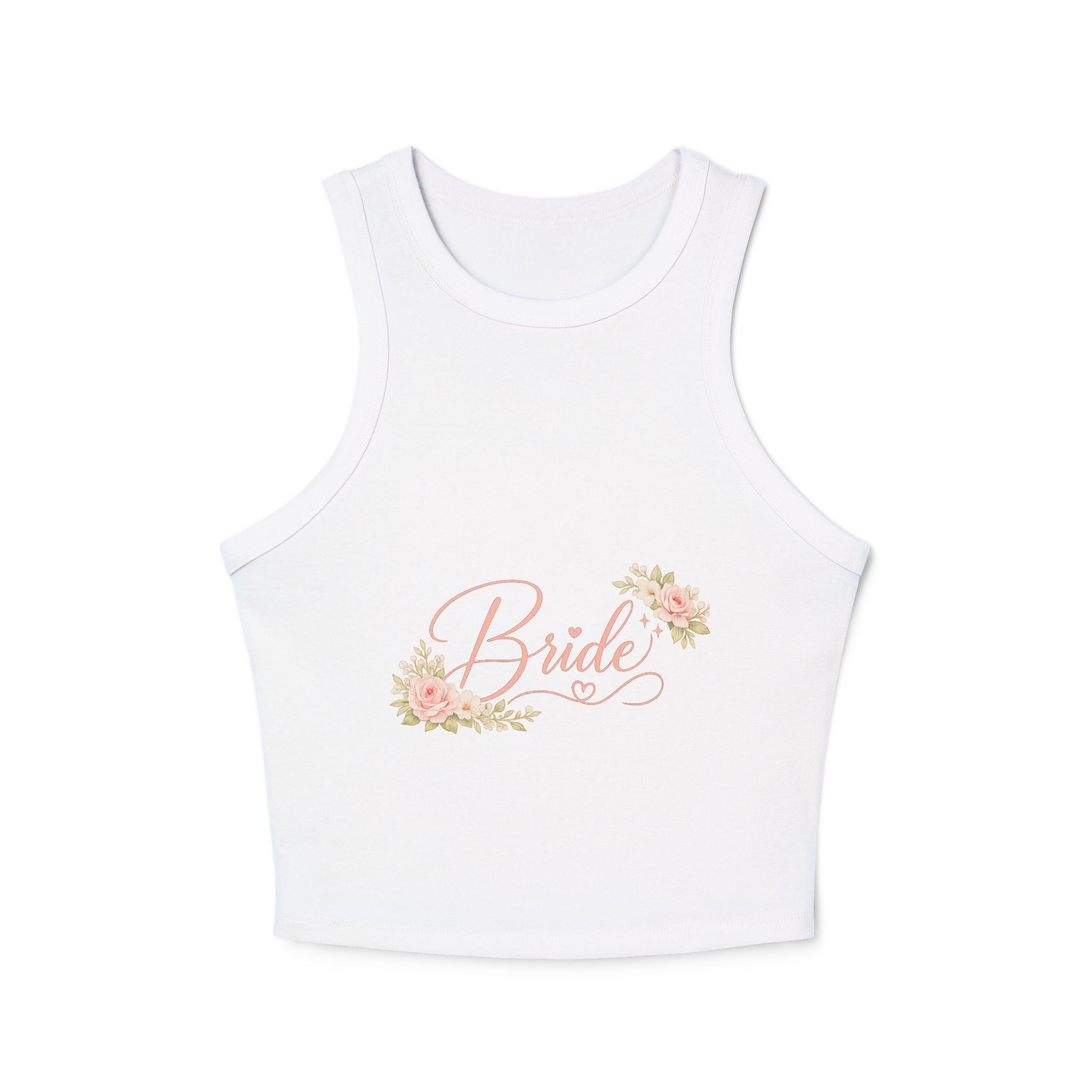Bride Floral Racer Tank