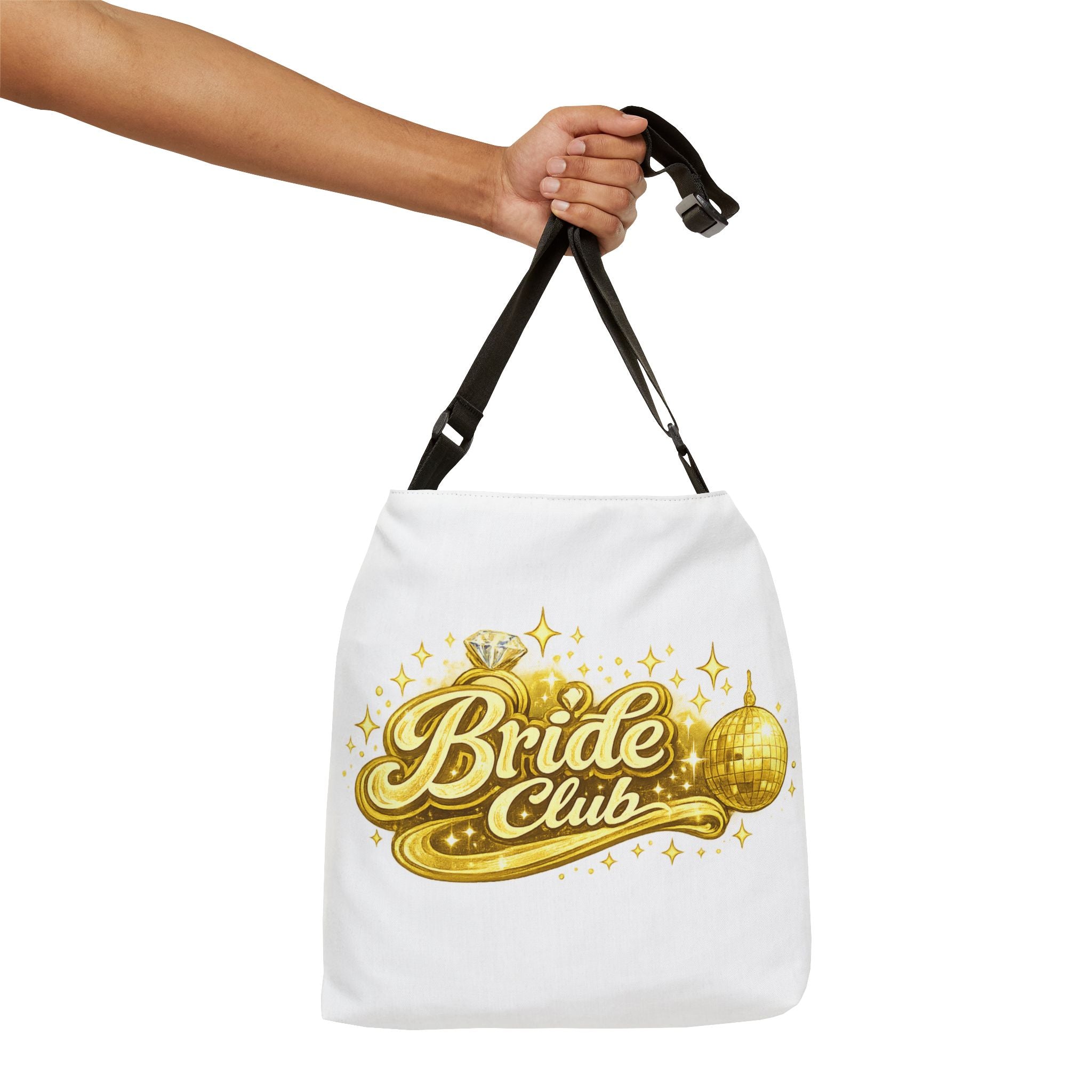 Bride Club Tote Bag — Gold Disco Bachelorette Gift