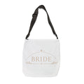 Bride Adjustable Tote Bag — Elegant Bridal Party Crossbody Tote