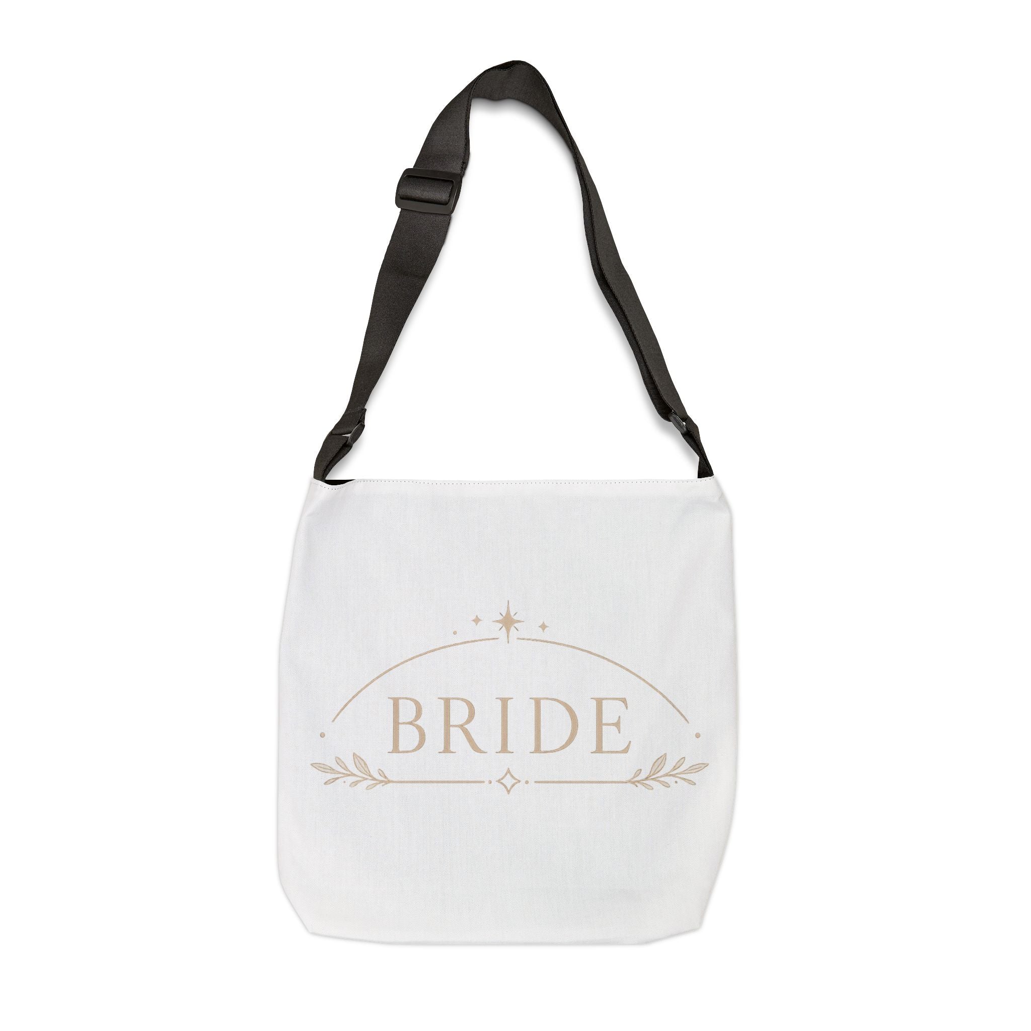 Bride Adjustable Tote Bag — Elegant Bridal Party Crossbody Tote