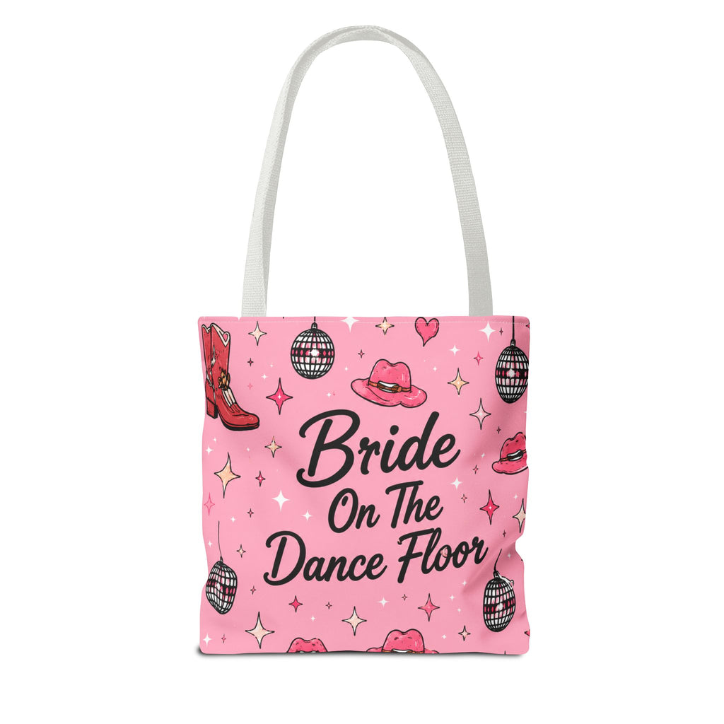 Bride On The Dance Floor Tote Bag — Bachelorette Party Pink Bridal Tote