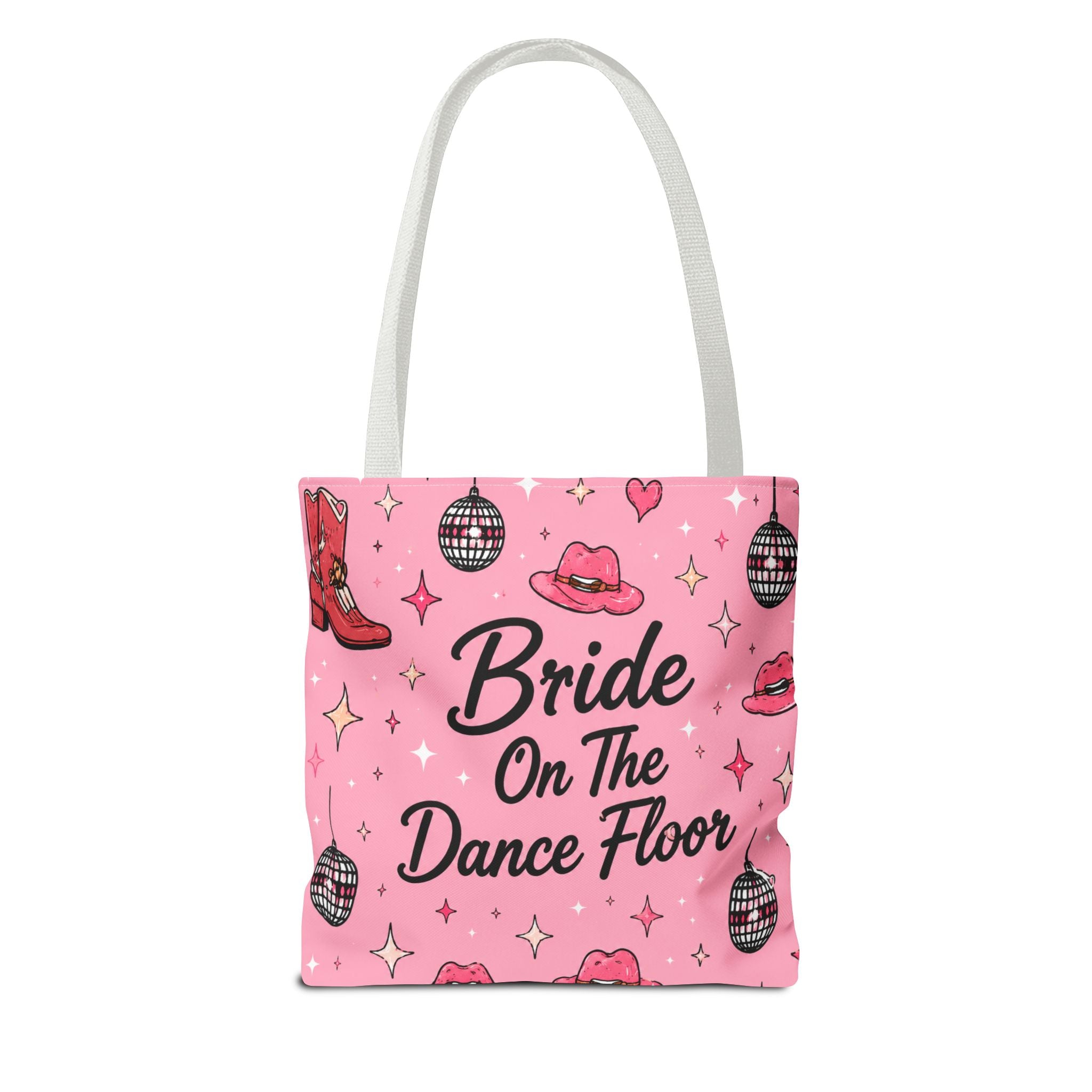 Bride On The Dance Floor Tote Bag — Bachelorette Party Pink Bridal Tote