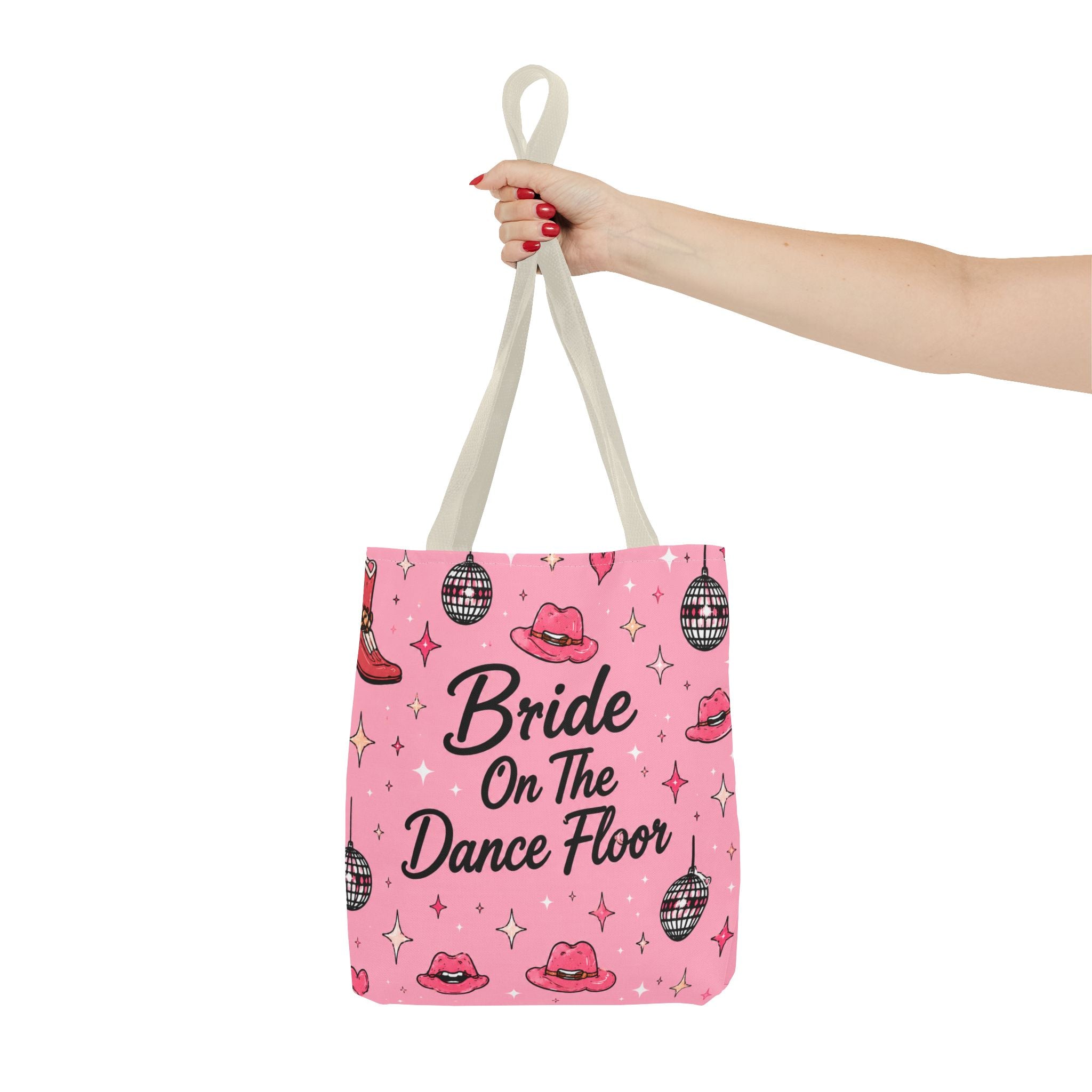 Bride On The Dance Floor Tote Bag — Bachelorette Party Pink Bridal Tote