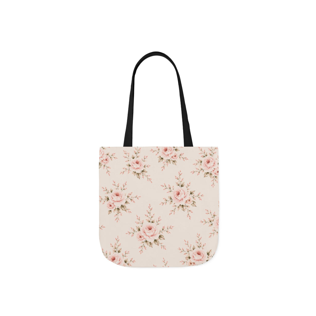 Bride Floral Canvas Tote Bag — Bridal Party, Bachelorette & Wedding Gift