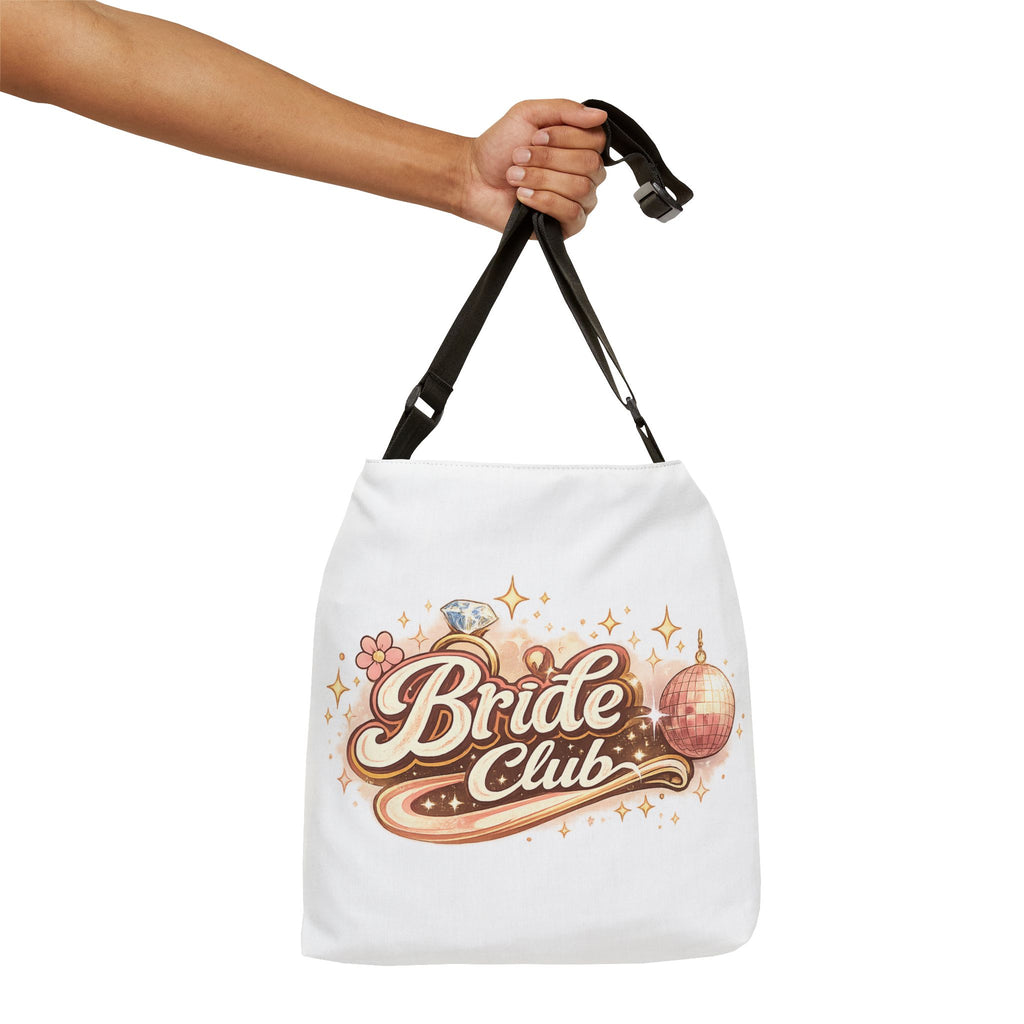 Bride Club Tote Bag — Adjustable Bachelorette Bridal Party Bag