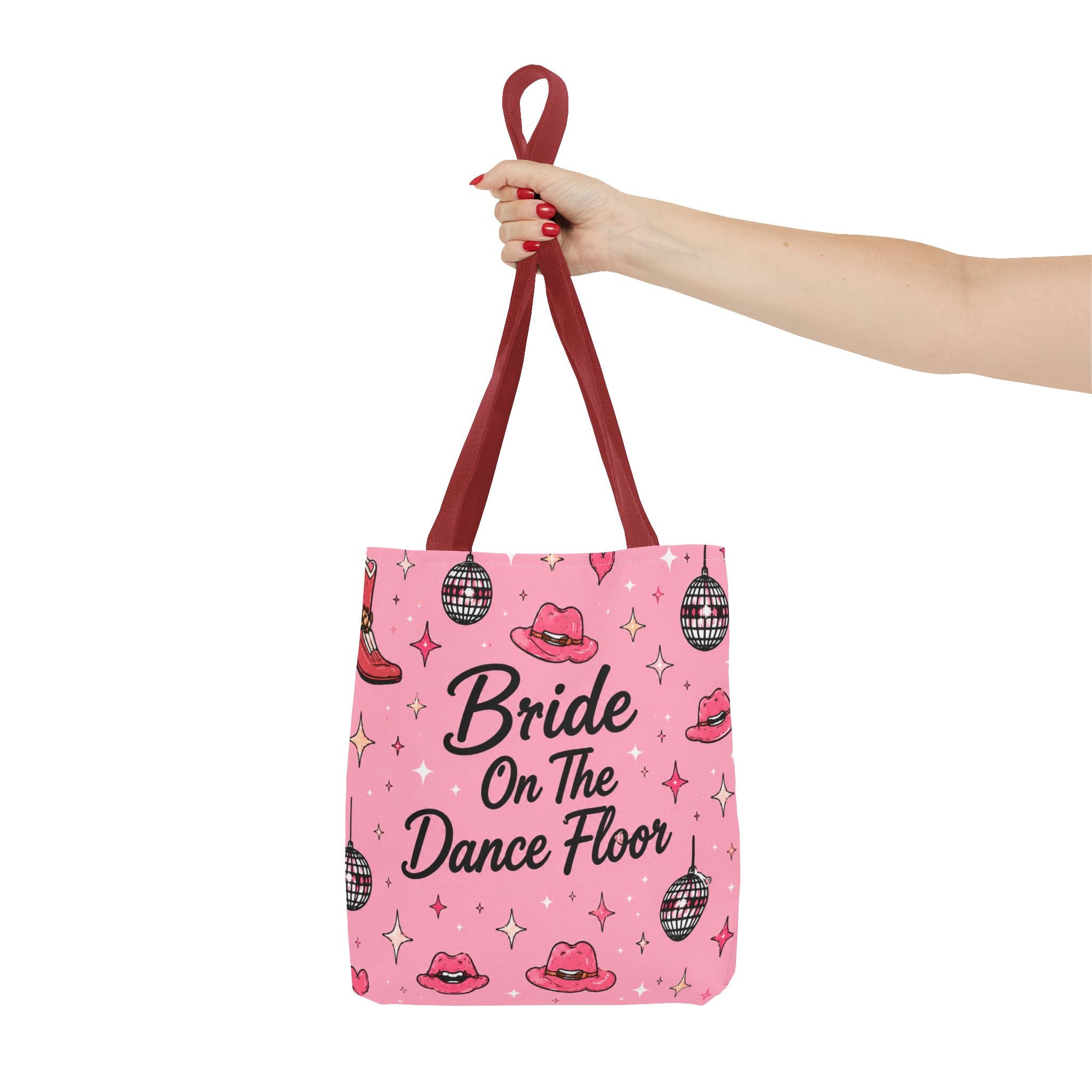 Bride On The Dance Floor Tote Bag — Bachelorette Party Pink Bridal Tote