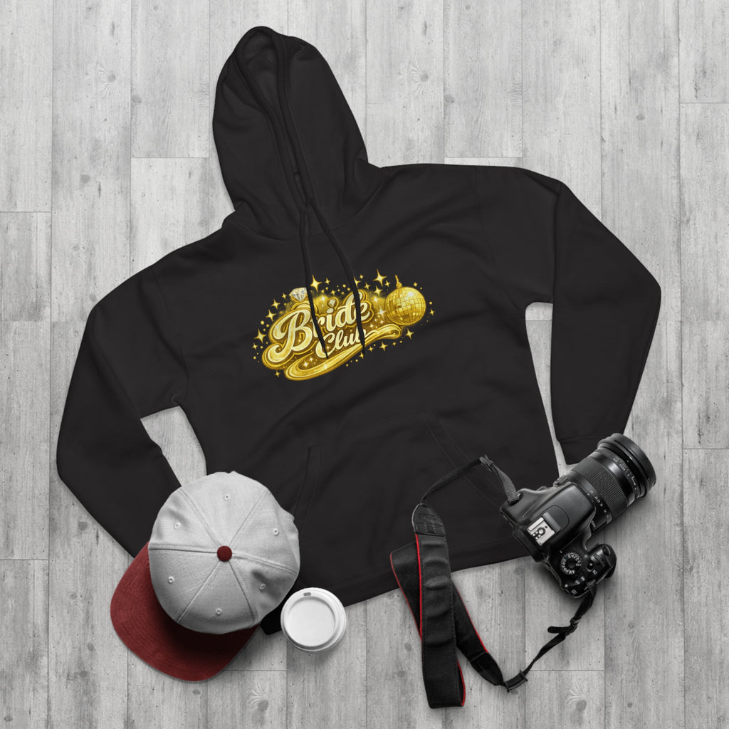 Bride Club Hoodie — Gold Disco Bachelorette Pullover