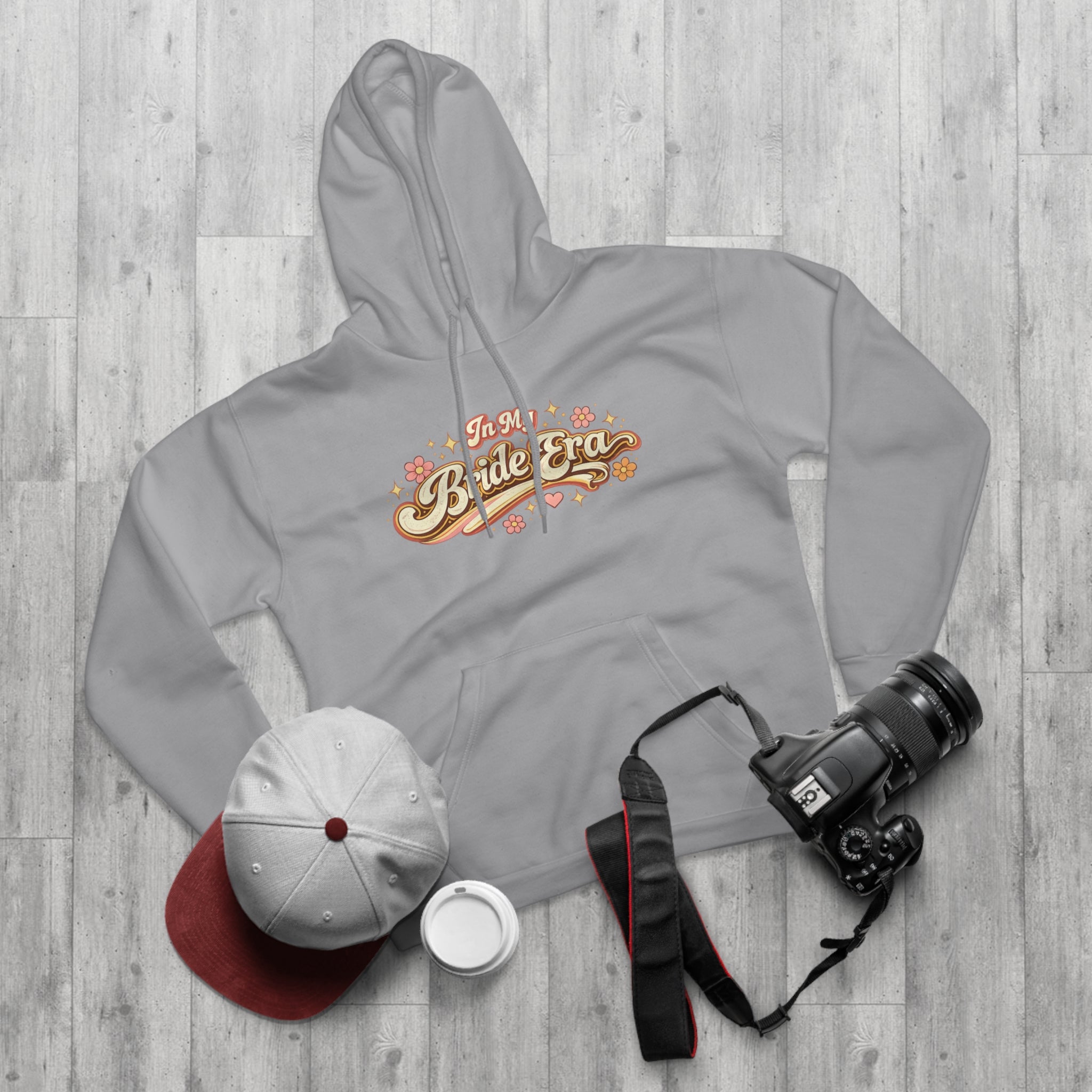Bride Era Hoodie — Retro Floral 'It's My Bride Era' Pullover