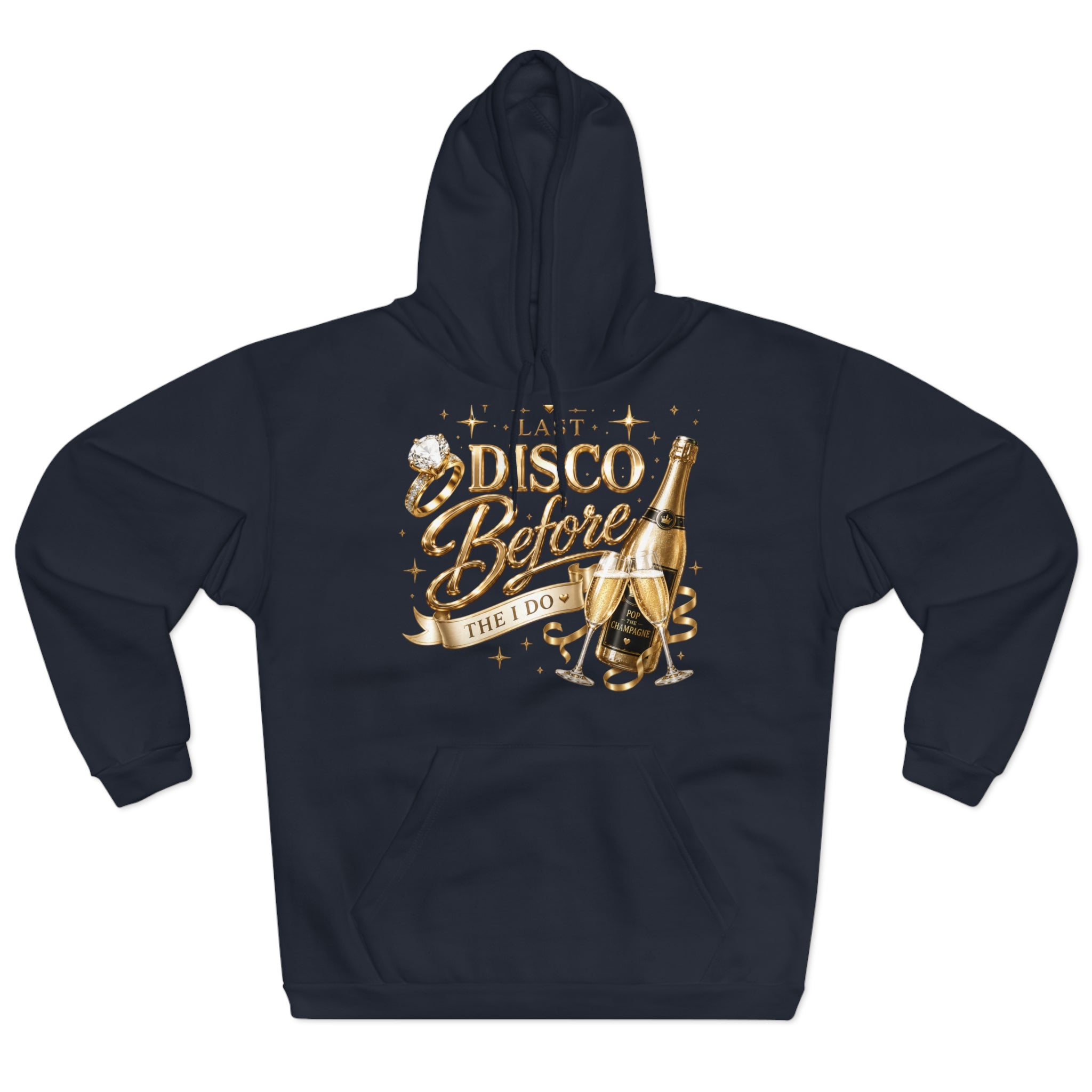 Bride-to-Be Hoodie — "Last Disco Before I Do" Bachelorette Pullover