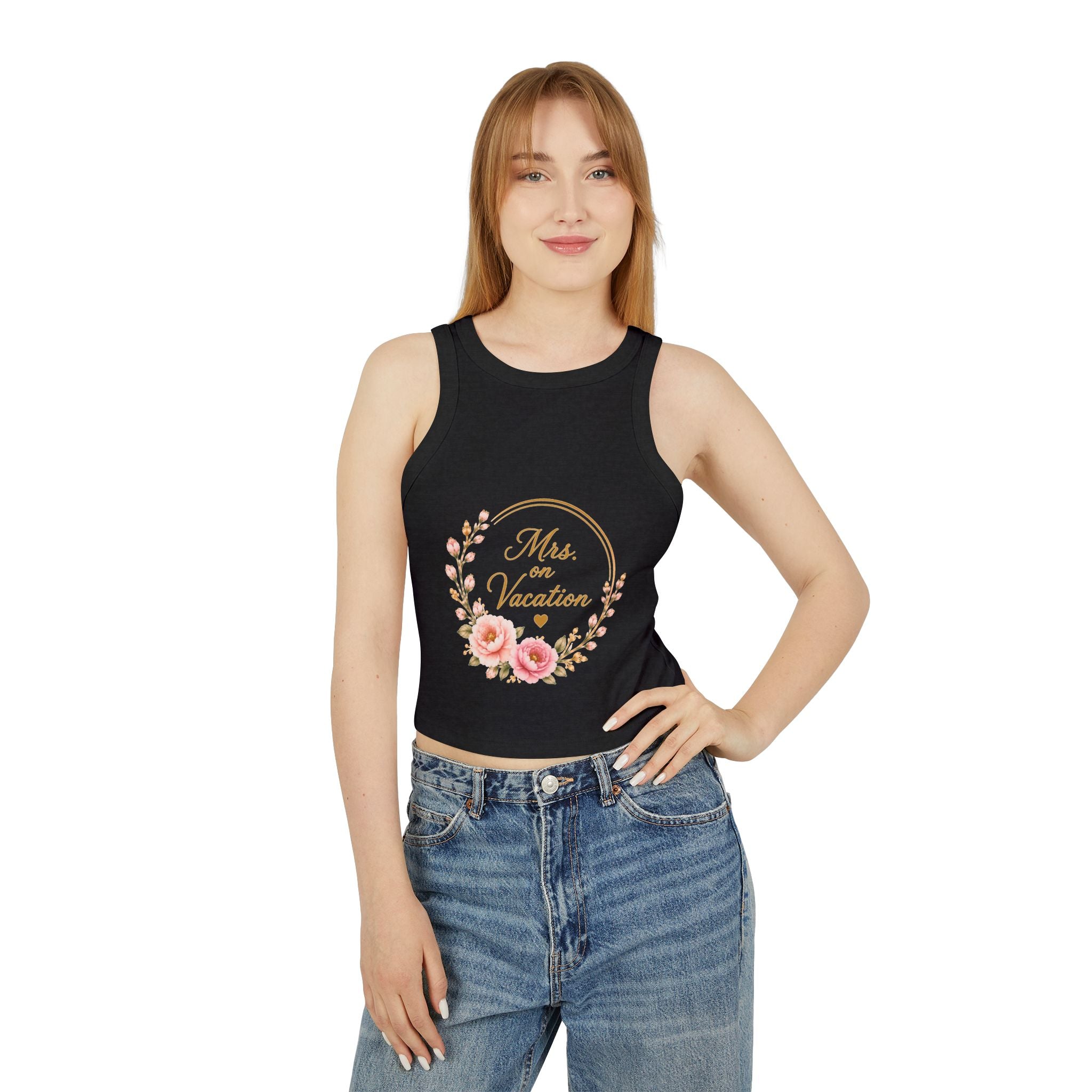Mrs. on Vacation Women's Tank Top — Floral Bachelorette / Honeymoon Vacation Shirt