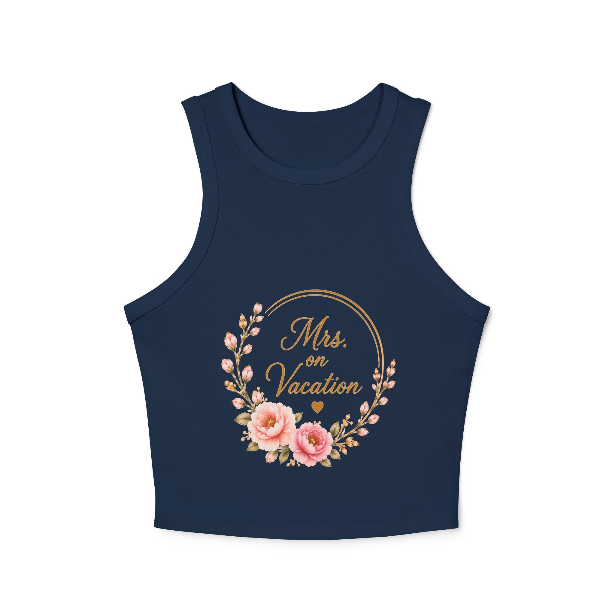 Mrs. on Vacation Women's Tank Top — Floral Bachelorette / Honeymoon Vacation Shirt