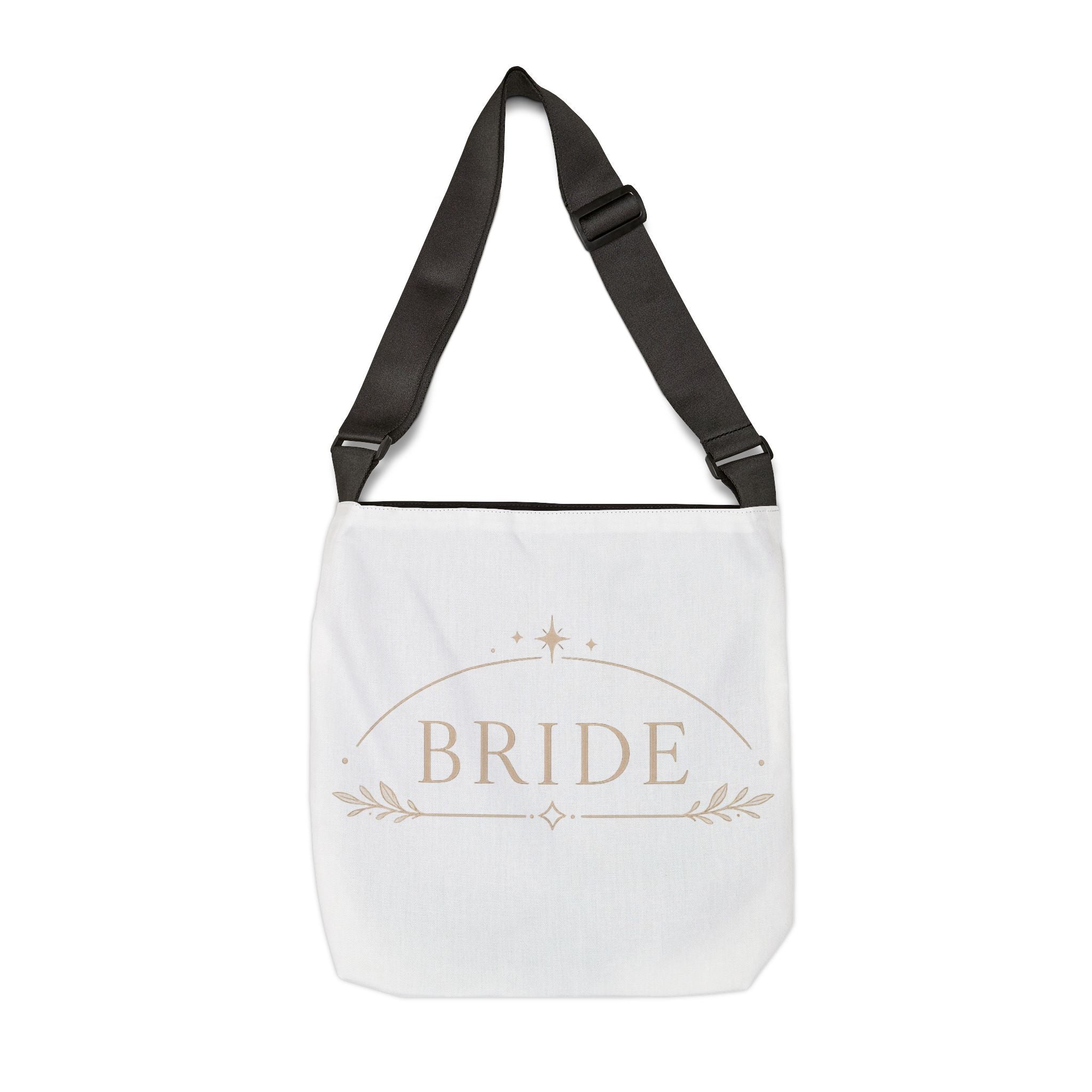 Bride Adjustable Tote Bag — Elegant Bridal Party Crossbody Tote