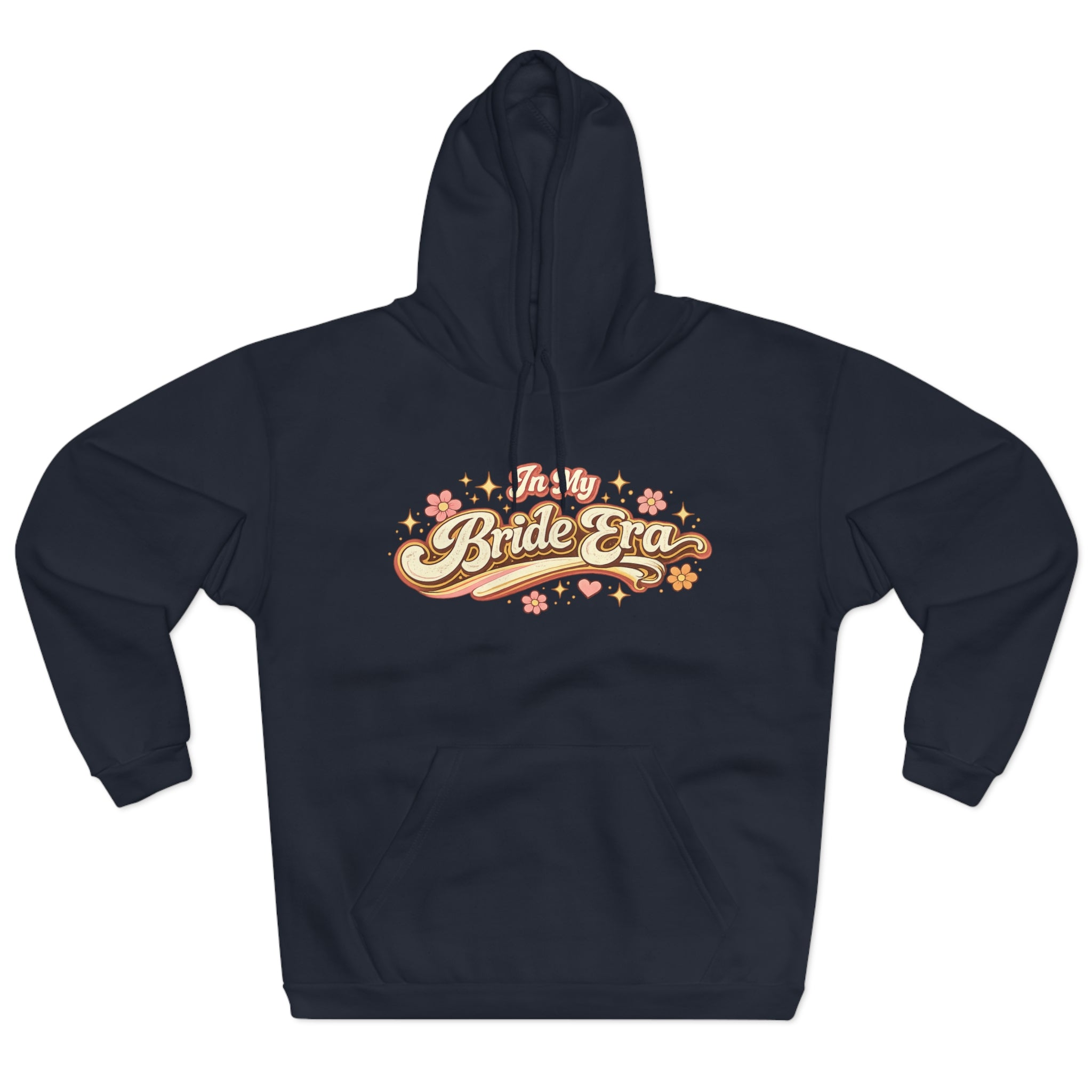 Bride Era Hoodie — Retro Floral 'It's My Bride Era' Pullover