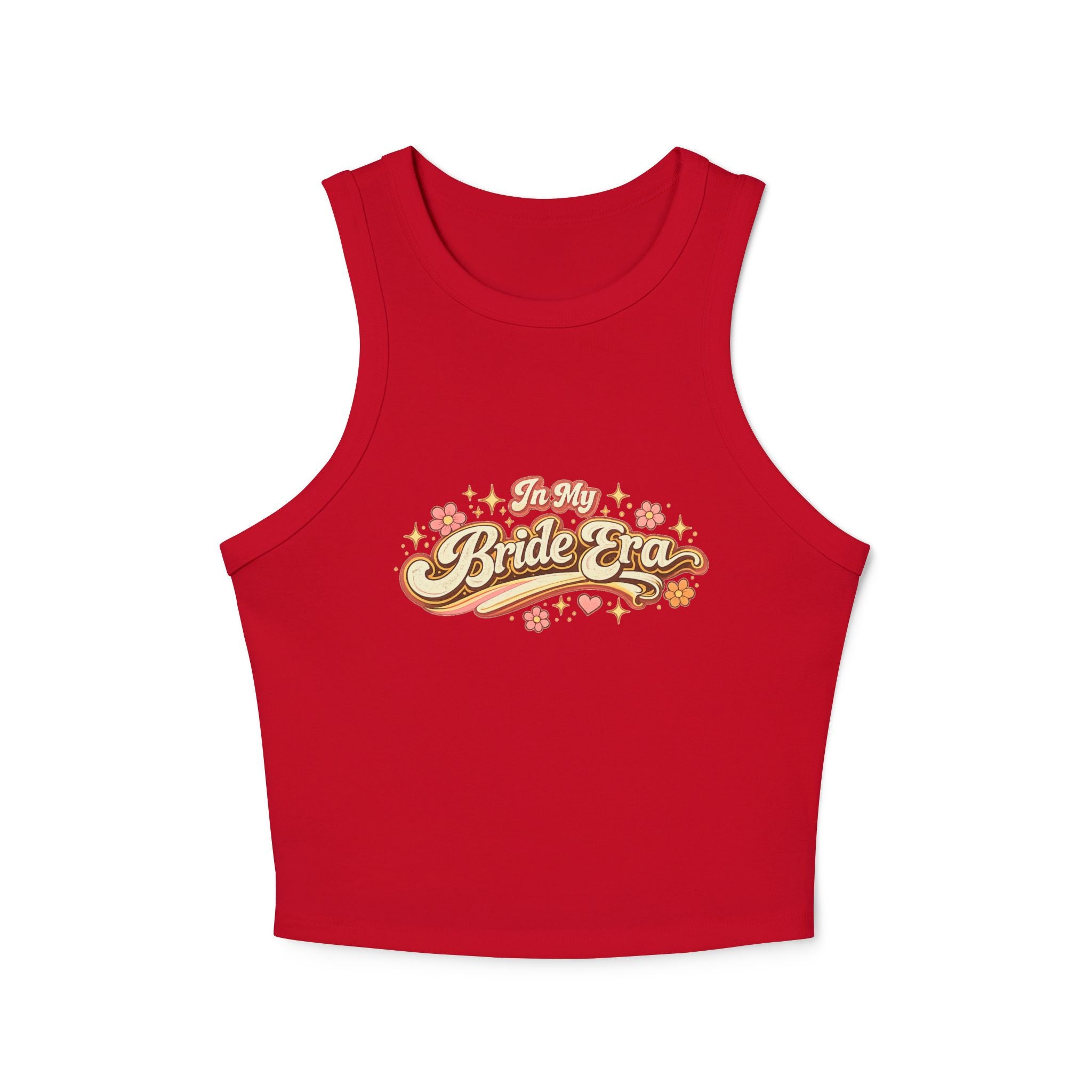 Bride Era Racer Tank Top — 'In My Bride Era' Bachelorette Crop