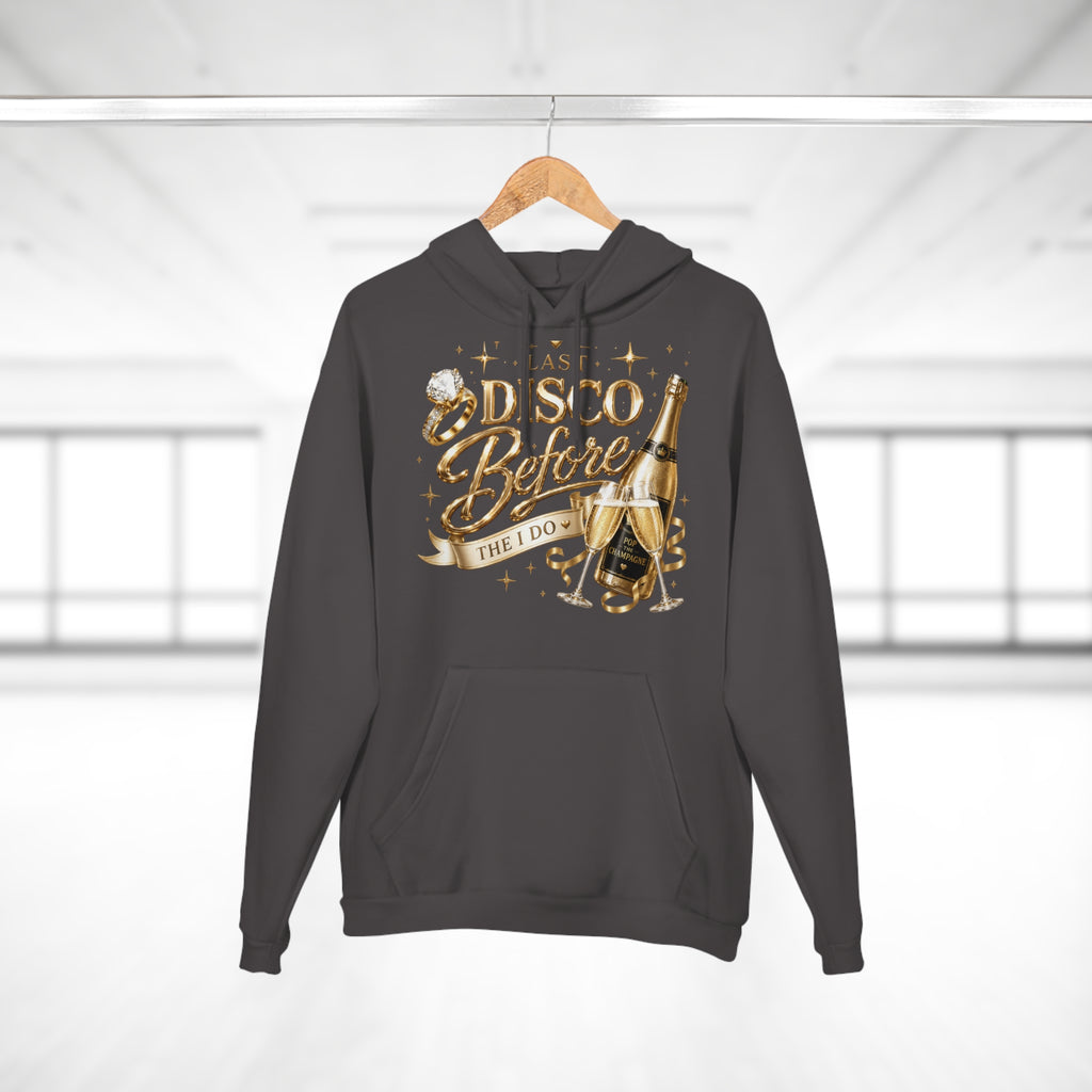 Bride-to-Be Hoodie — "Last Disco Before I Do" Bachelorette Pullover