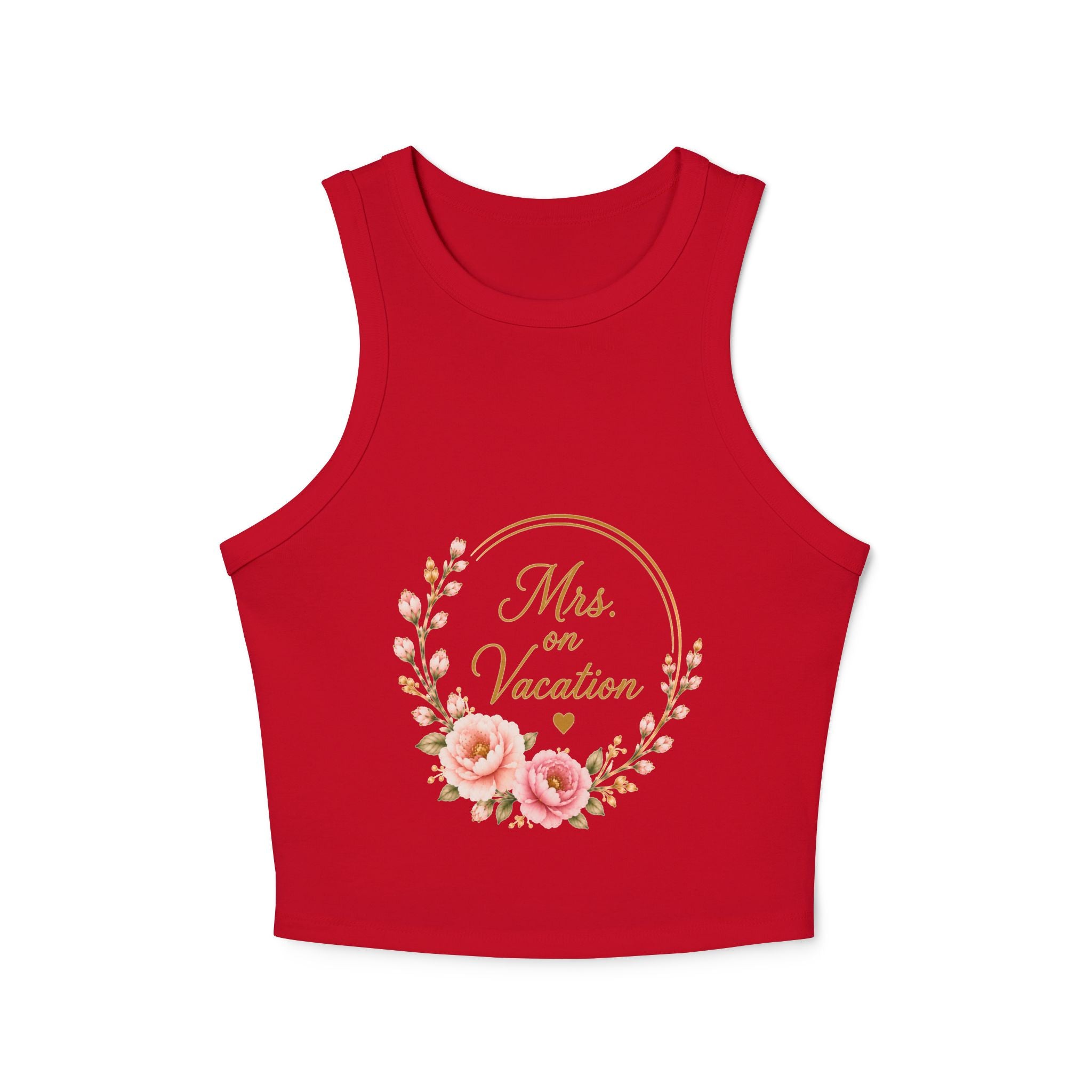 Mrs. on Vacation Women's Tank Top — Floral Bachelorette / Honeymoon Vacation Shirt