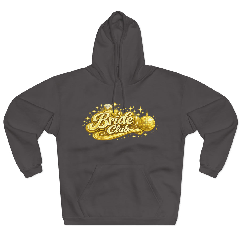 Bride Club Hoodie — Gold Disco Bachelorette Pullover