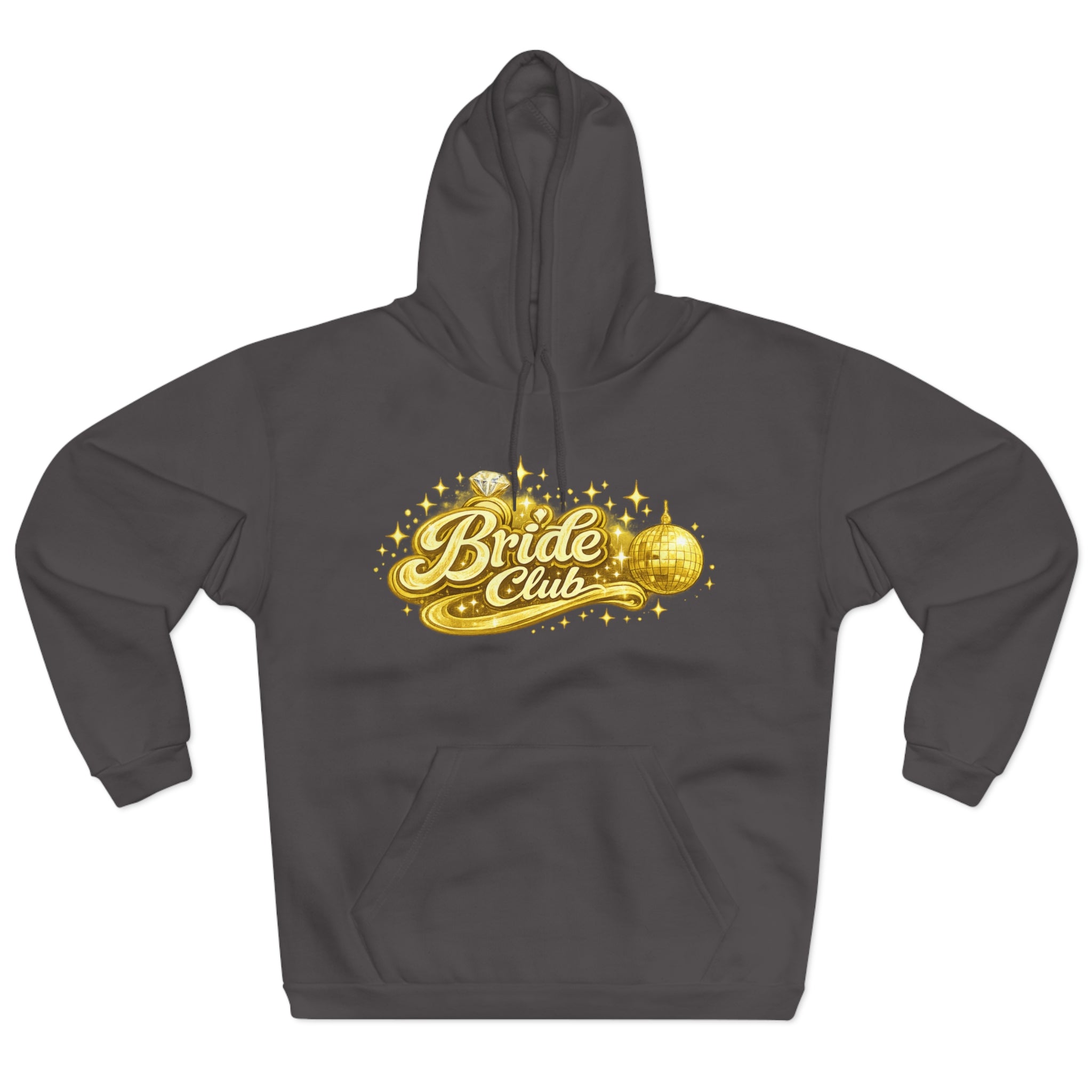 Bride Club Hoodie — Gold Disco Bachelorette Pullover
