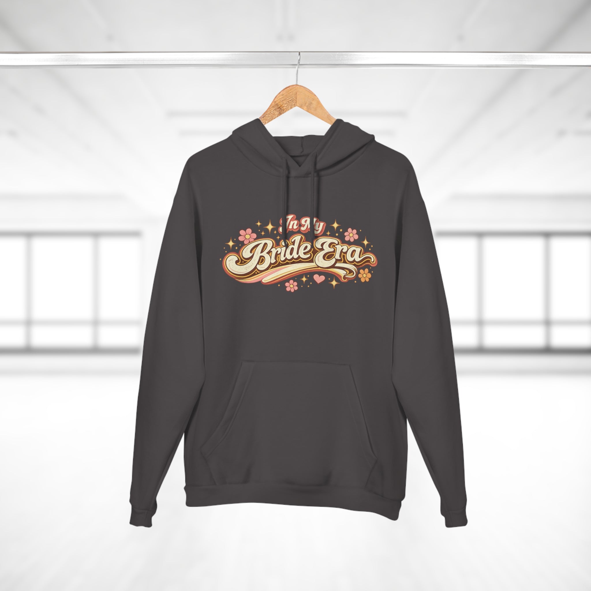 Bride Era Hoodie — Retro Floral 'It's My Bride Era' Pullover