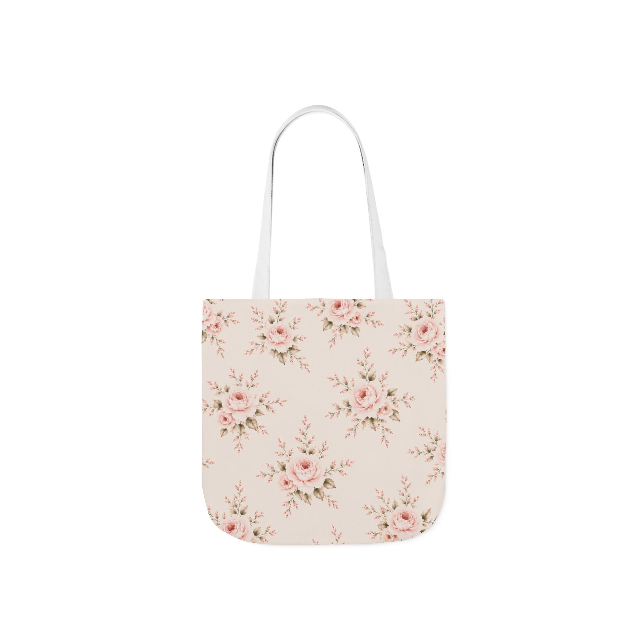 Bride Floral Canvas Tote Bag — Bridal Party, Bachelorette & Wedding Gift