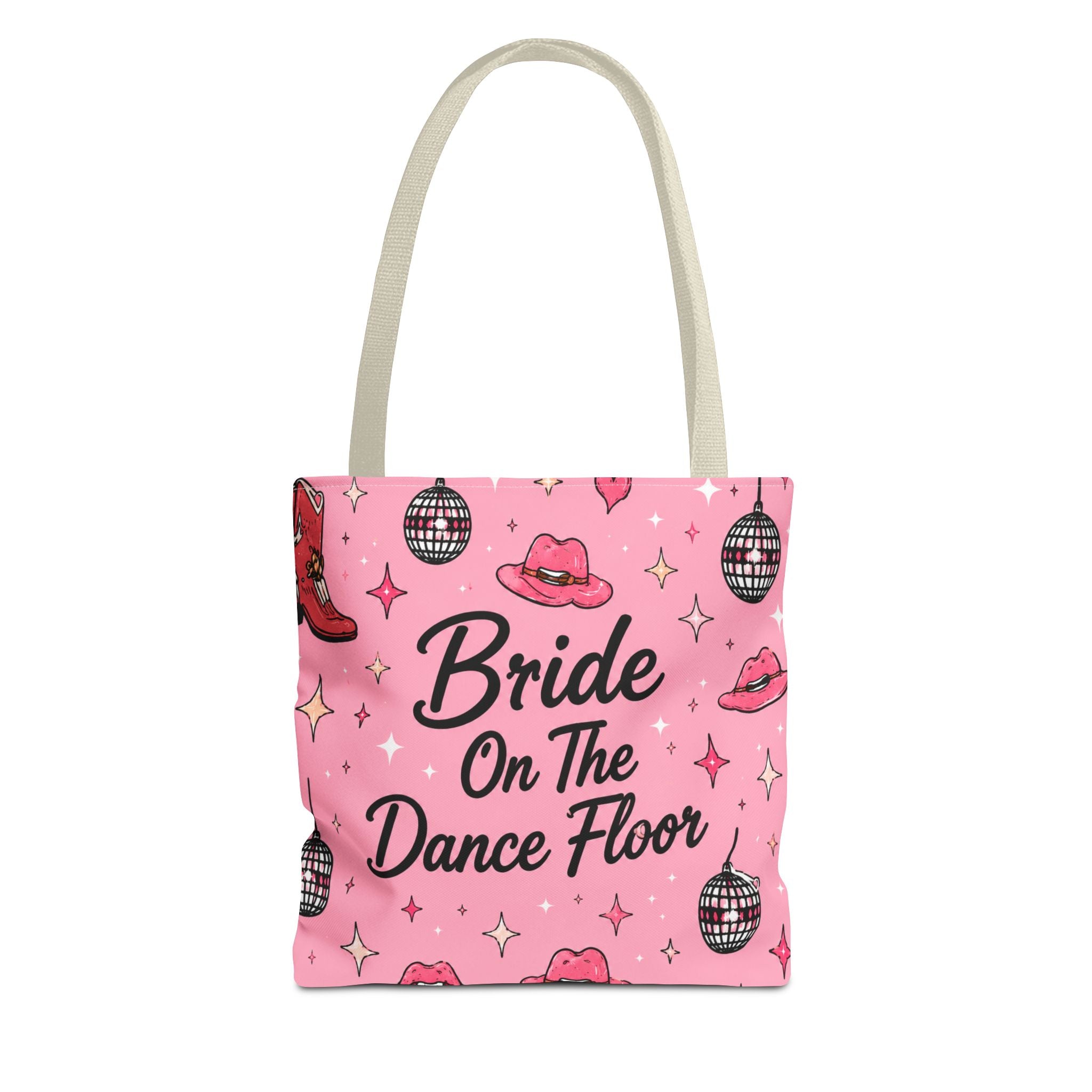 Bride On The Dance Floor Tote Bag — Bachelorette Party Pink Bridal Tote